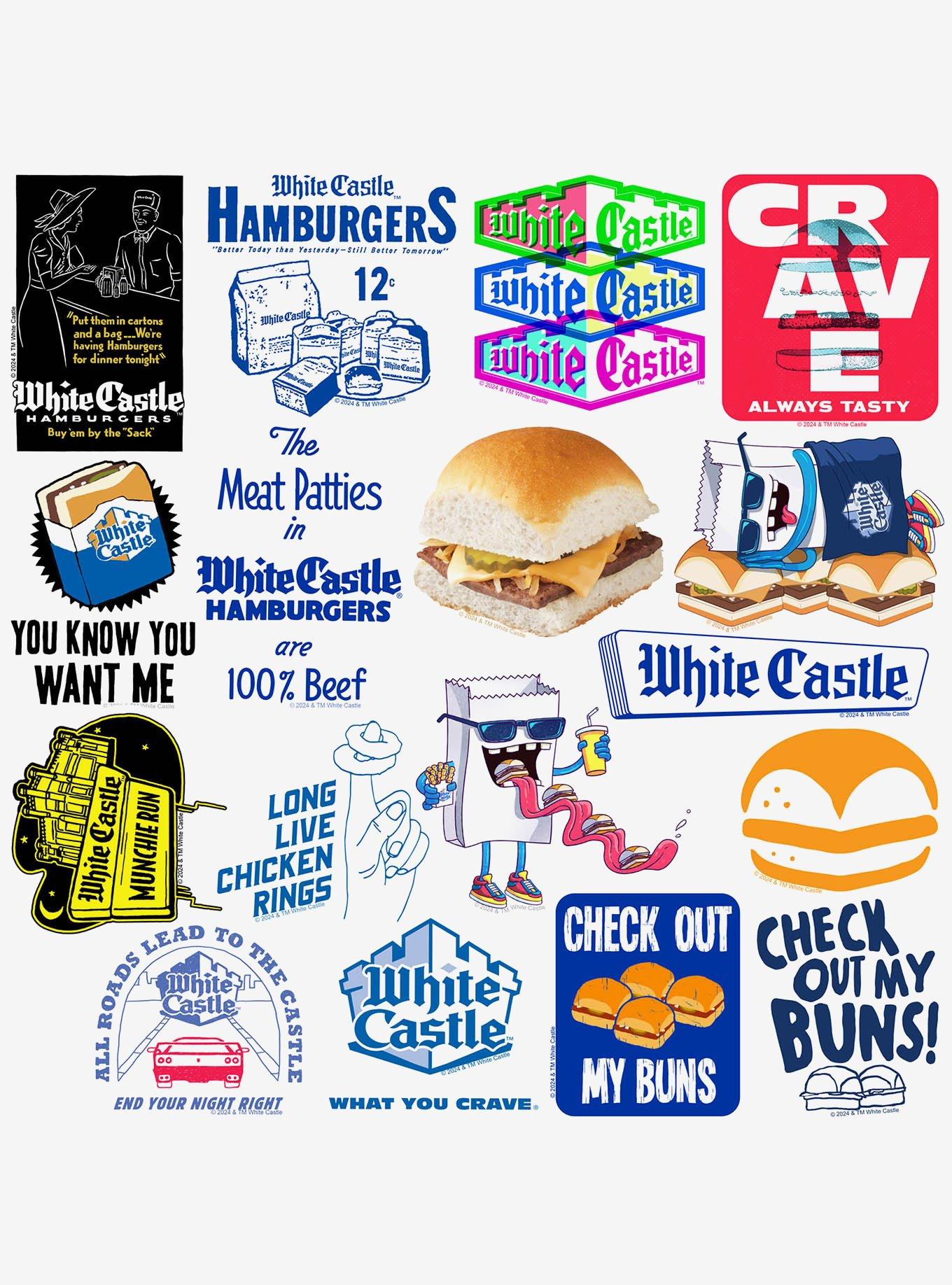White Castle Miscellaneous 100ct Sticker Pack, , alternate