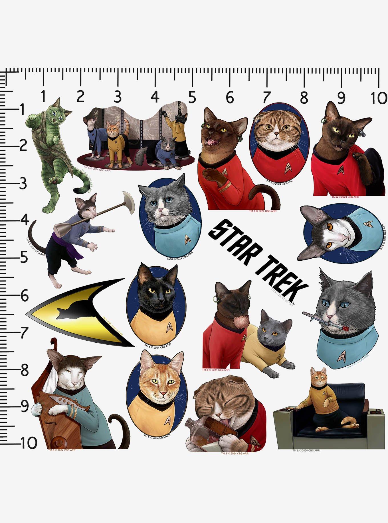 Star Trek: The Original Series Cats Miscellaneous 100ct Sticker Pack, , alternate