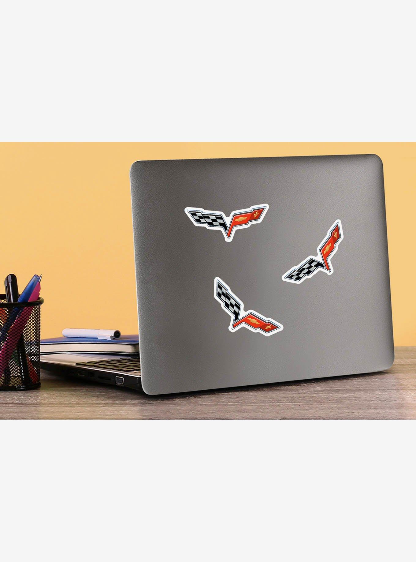 Chevrolet Chevy Corvette Wings Emblem Miscellaneous 100ct Sticker Pack, , hi-res