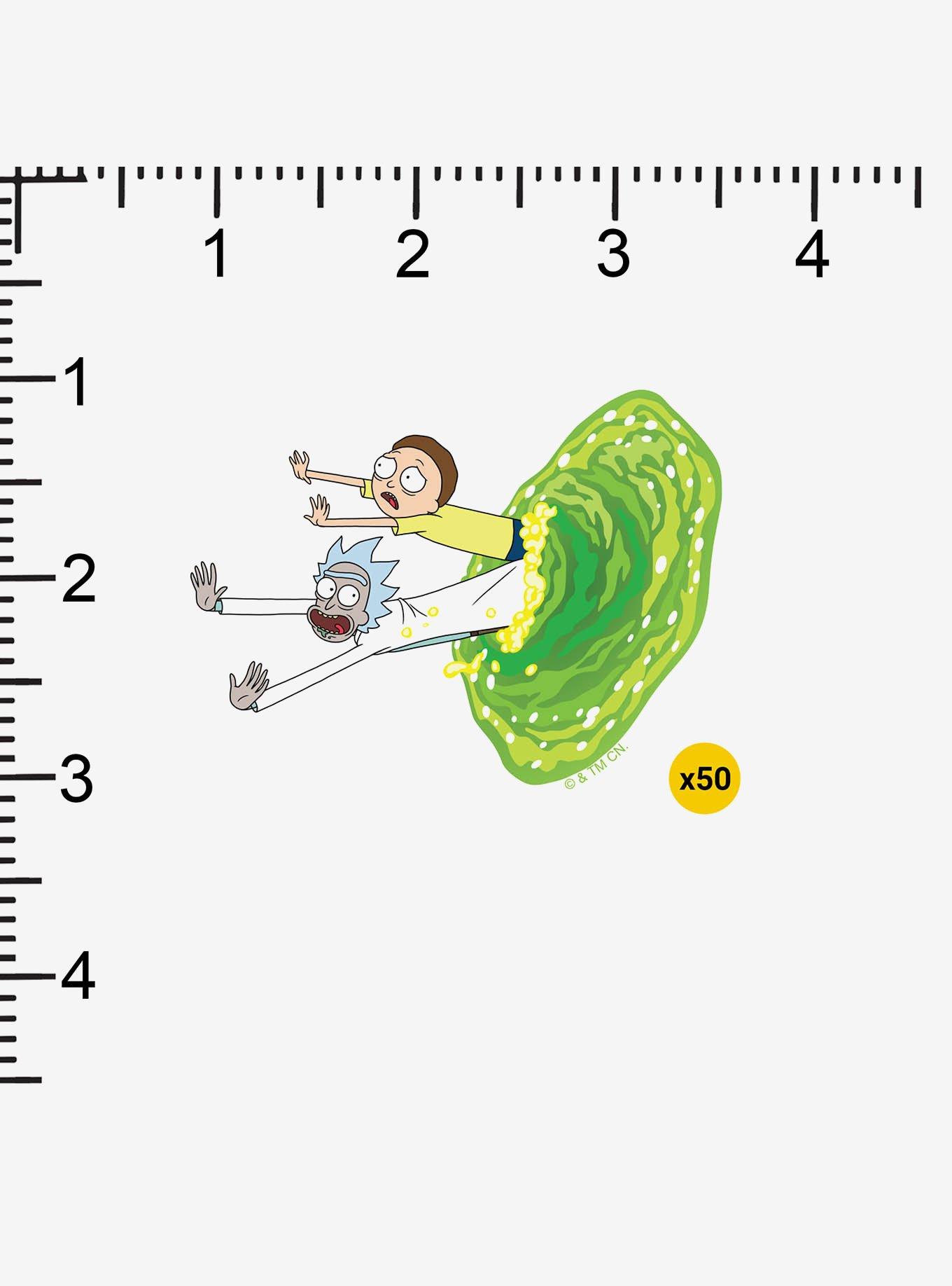 Rick and Morty Worm Hole Miscellaneous 100ct Sticker Pack, , alternate