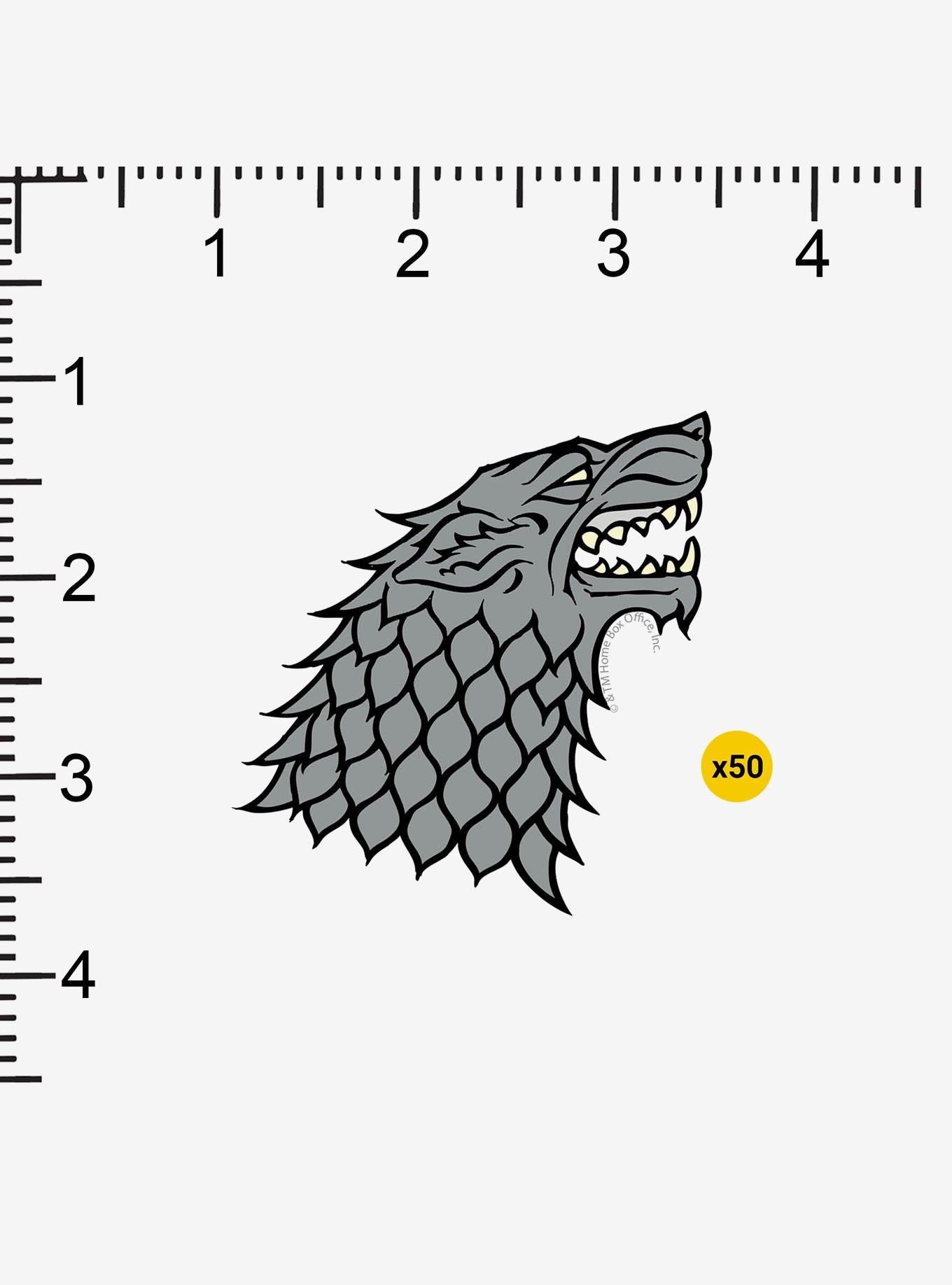 Game of Thrones Stark Sigil Repeat Miscellaneous 100ct Sticker Pack, , alternate