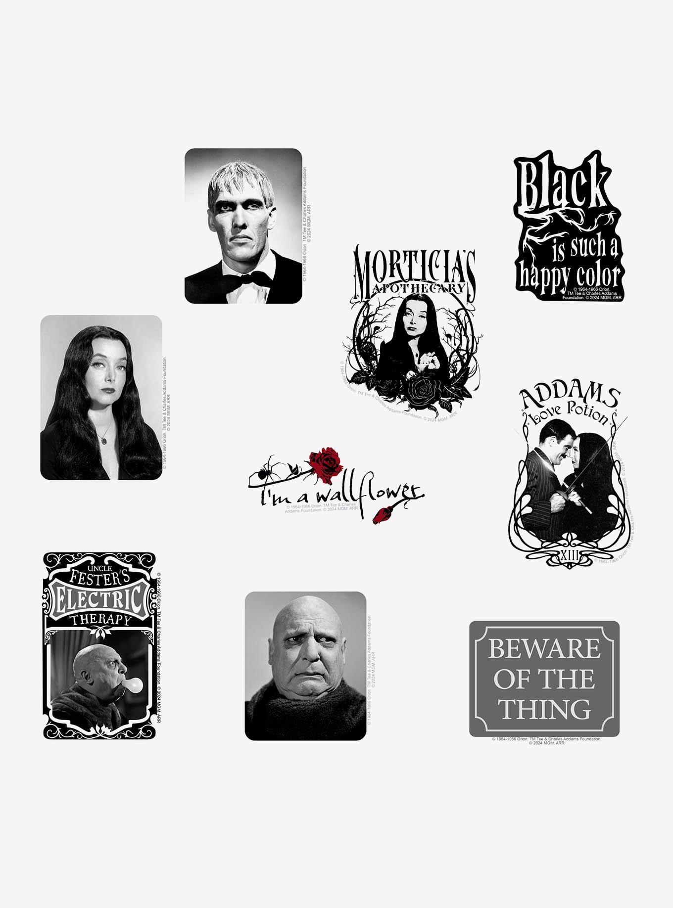 Addams Family TV Series Miscellaneous 100ct Sticker Pack, , alternate