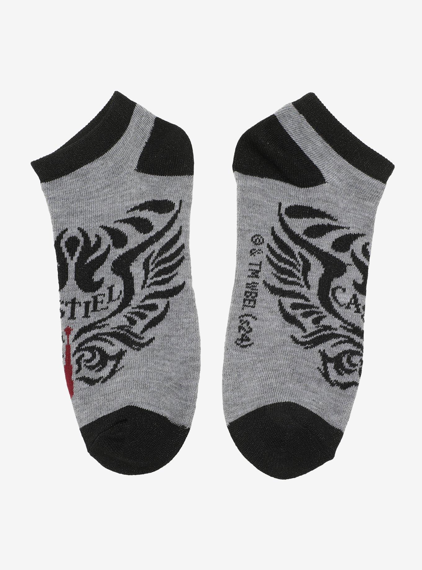 Supernatural Icons No-Show Socks 5 Pair, , alternate