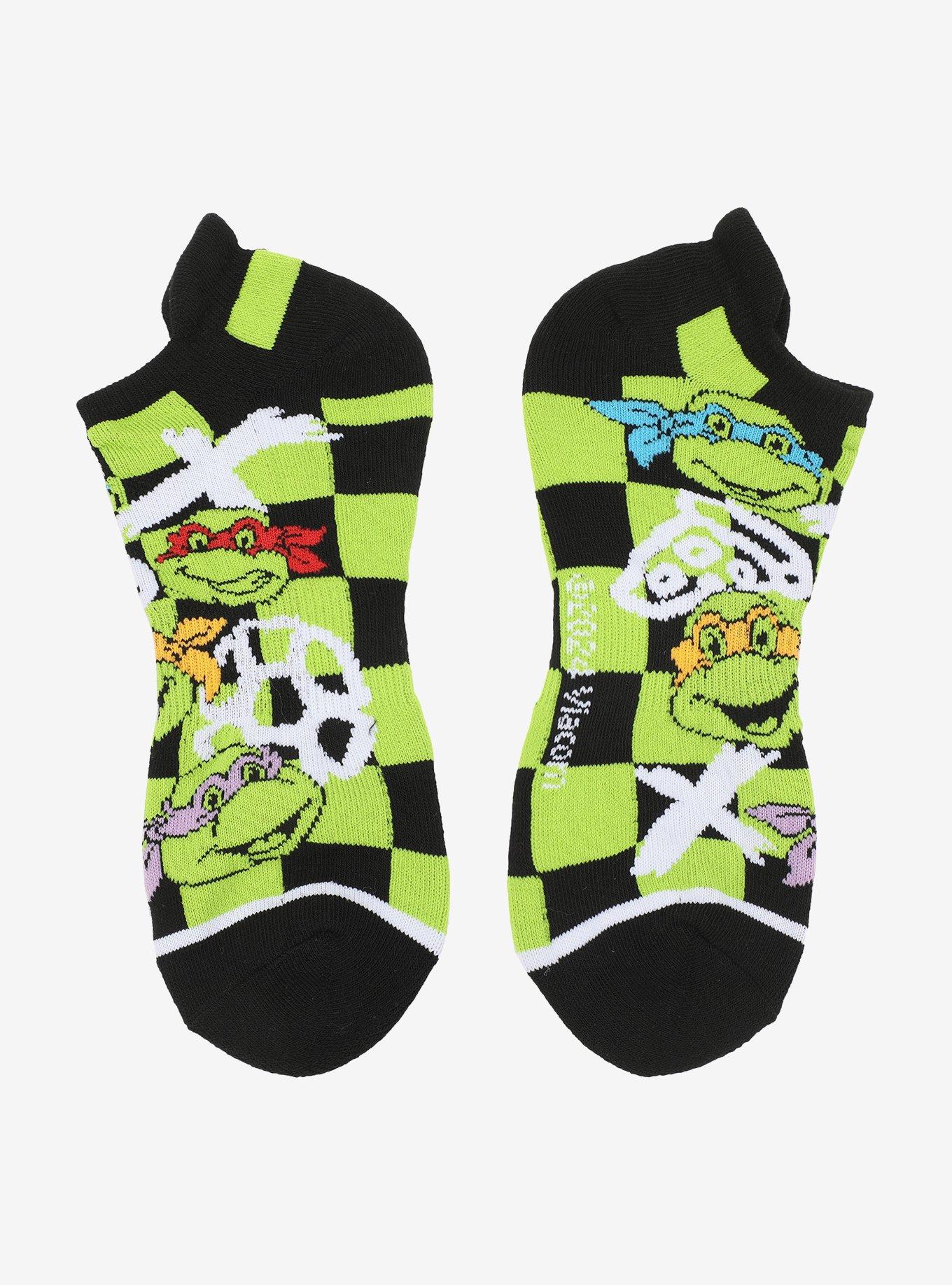 Teenage Mutant Ninja Turtles Character No-Show Socks 5 Pair, , alternate