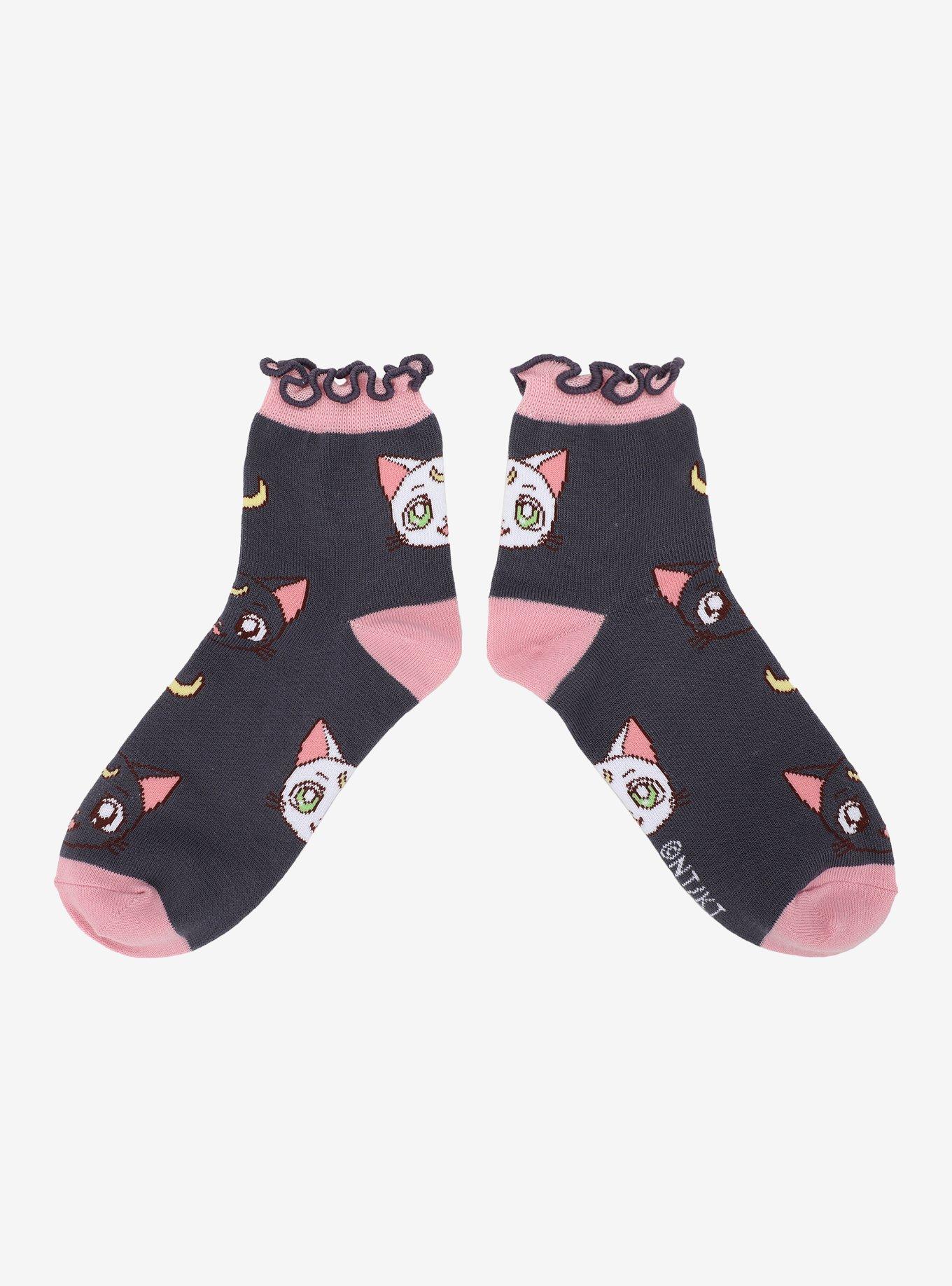 Pretty Guardian Sailor Moon Icons Ankle Socks 3 Pair, , alternate