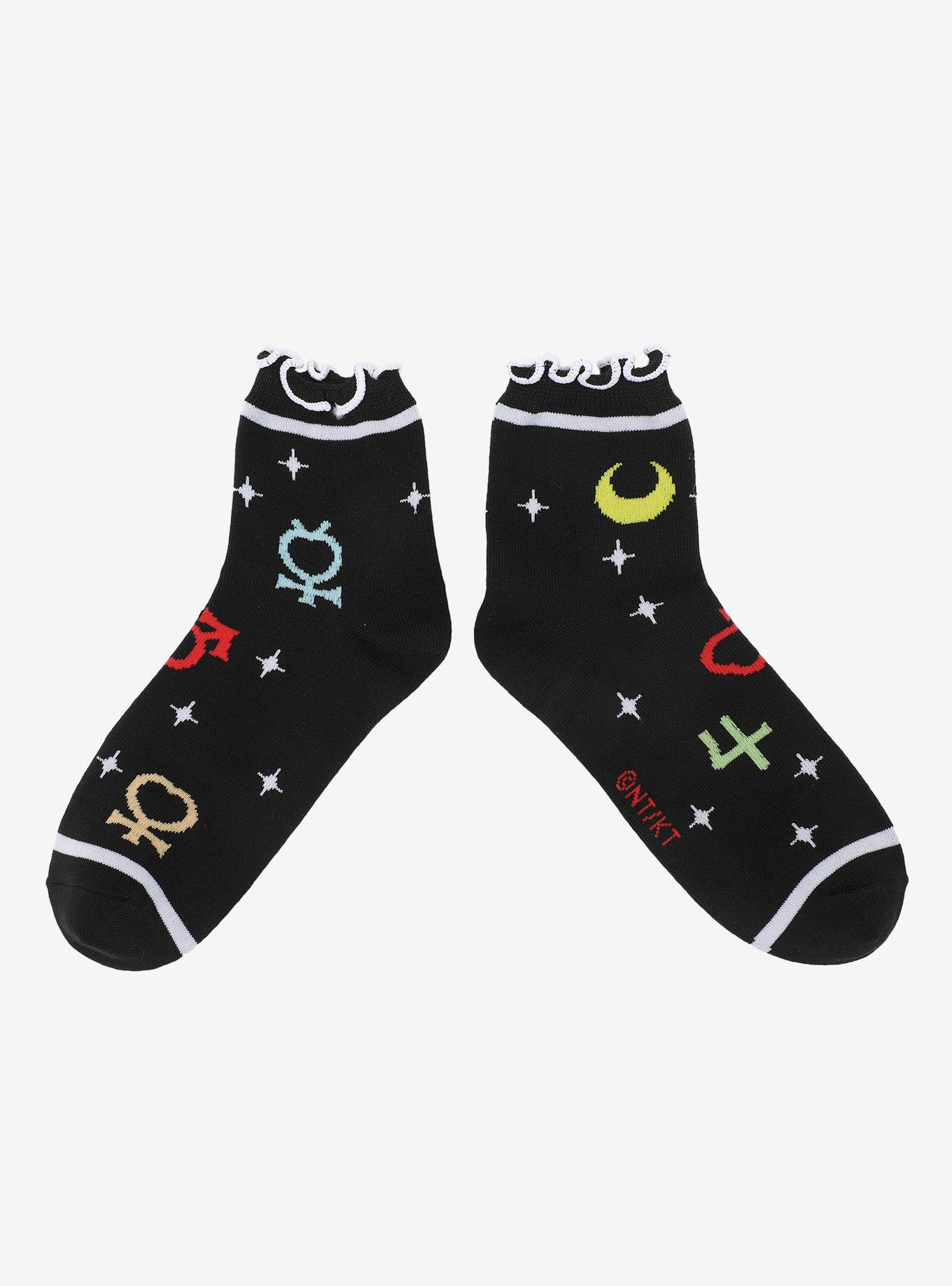 Pretty Guardian Sailor Moon Icons Ankle Socks 3 Pair, , alternate