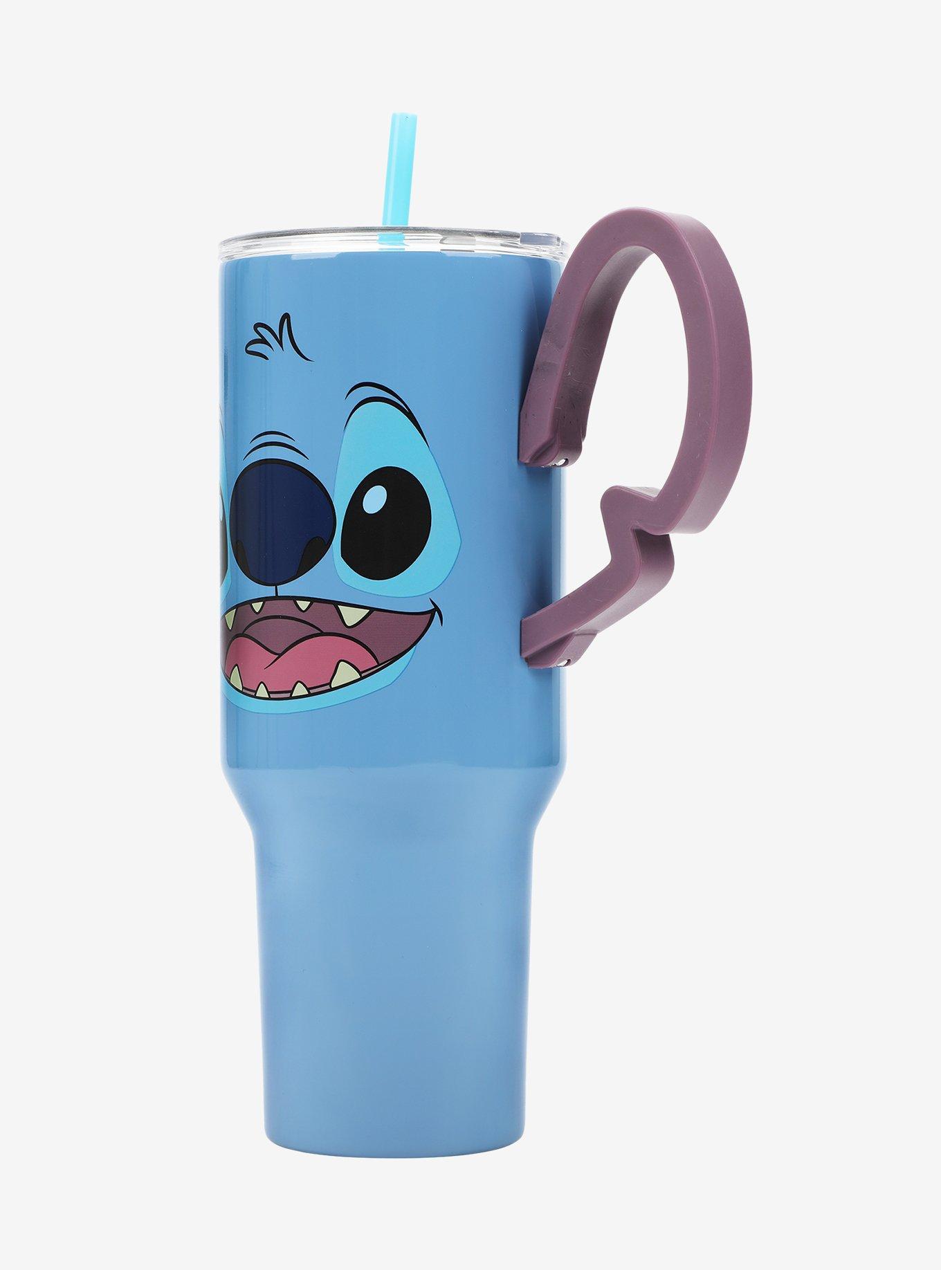 Disney Stitch Smiling Face Stainless Steel Travel Cup, , hi-res