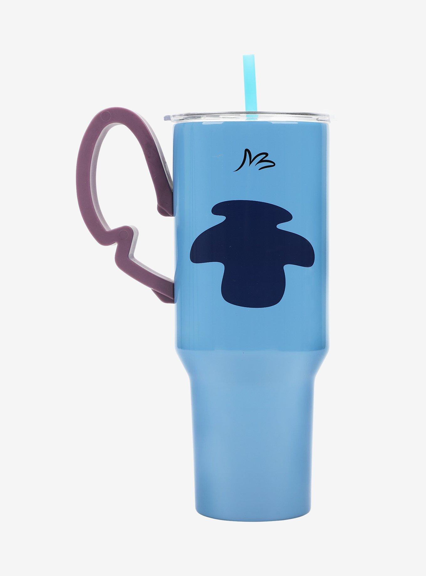 Disney Stitch Smiling Face Stainless Steel Travel Cup, , alternate