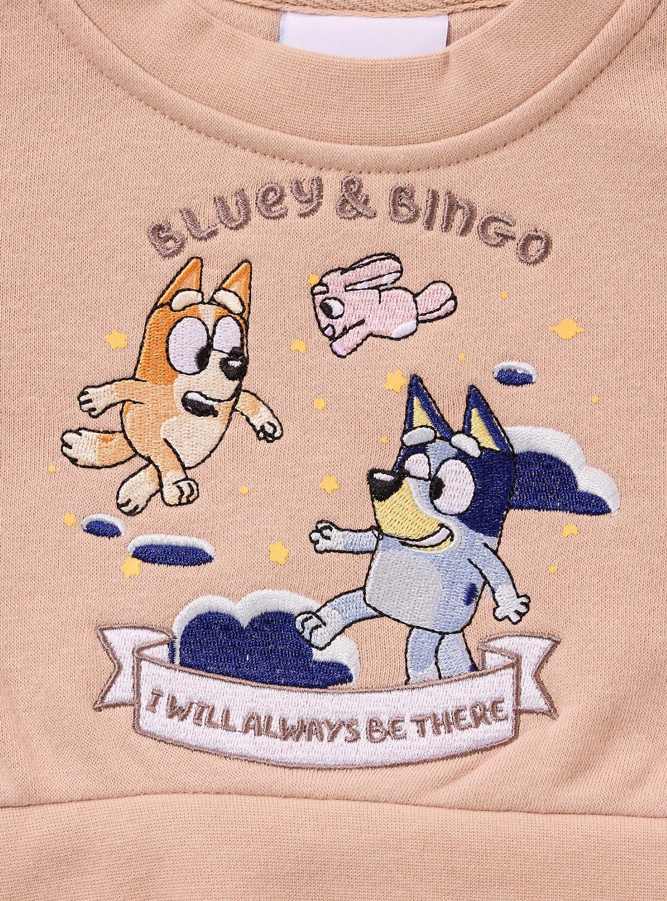 Bluey Bingo & Bluey Embroidered Toddler Tulle Dress — BoxLunch Exclusive, BROWN  LIGHT BROWN, alternate