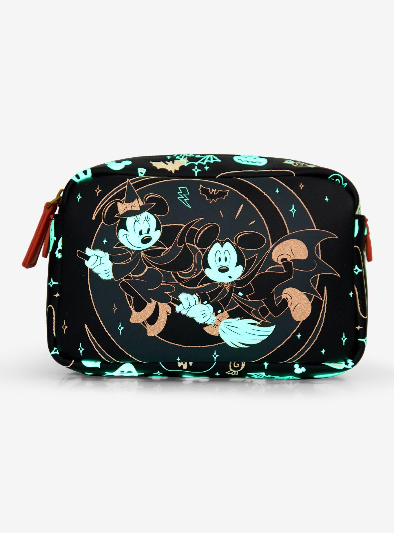 Loungefly Disney Mickey & Minnie Halloween Icons Glow-in-the-Dark Cosmetic Bag - BoxLunch Exclusive, , alternate