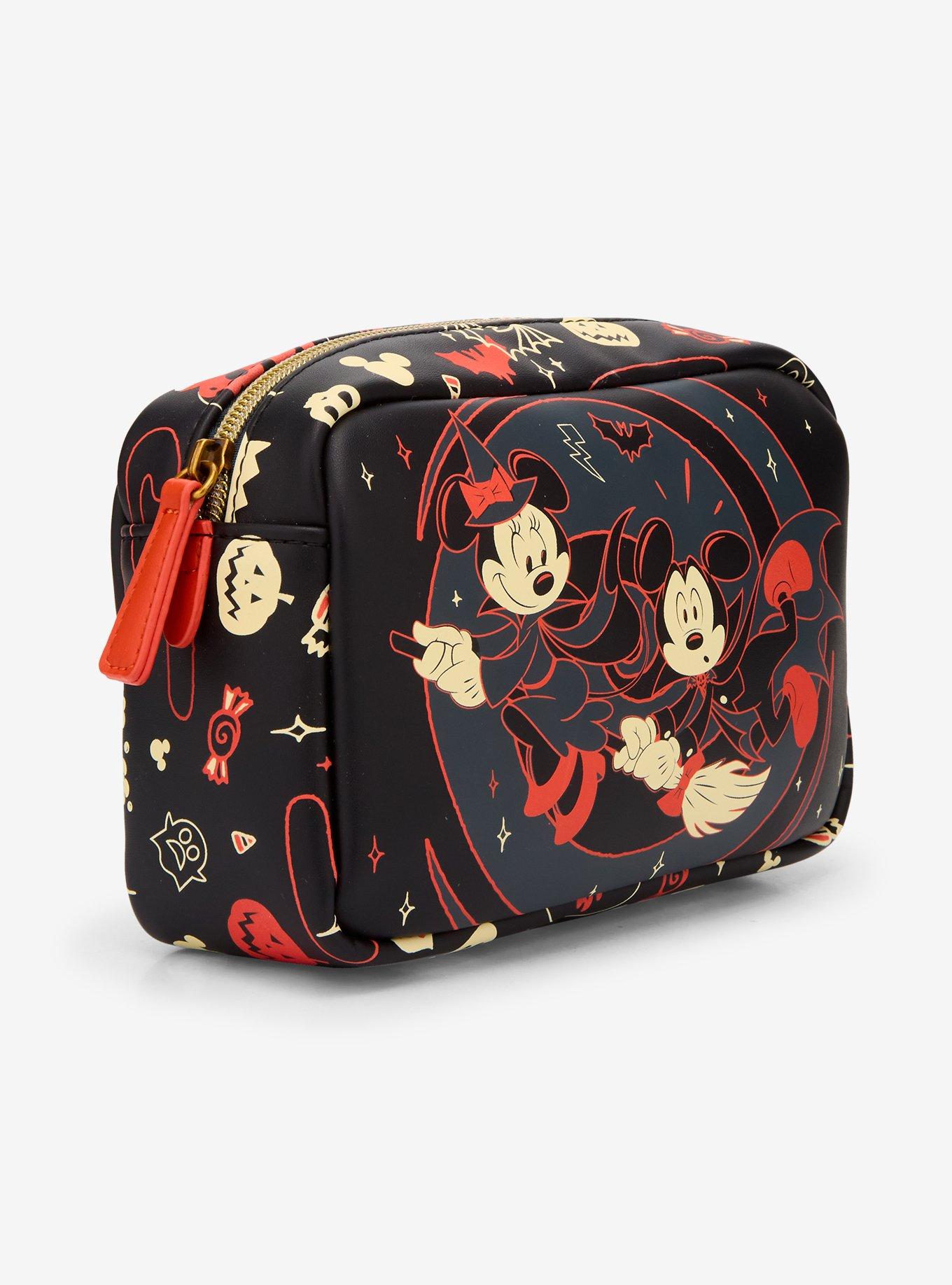 Loungefly Disney Mickey & Minnie Halloween Icons Glow-in-the-Dark Cosmetic Bag - BoxLunch Exclusive, , alternate