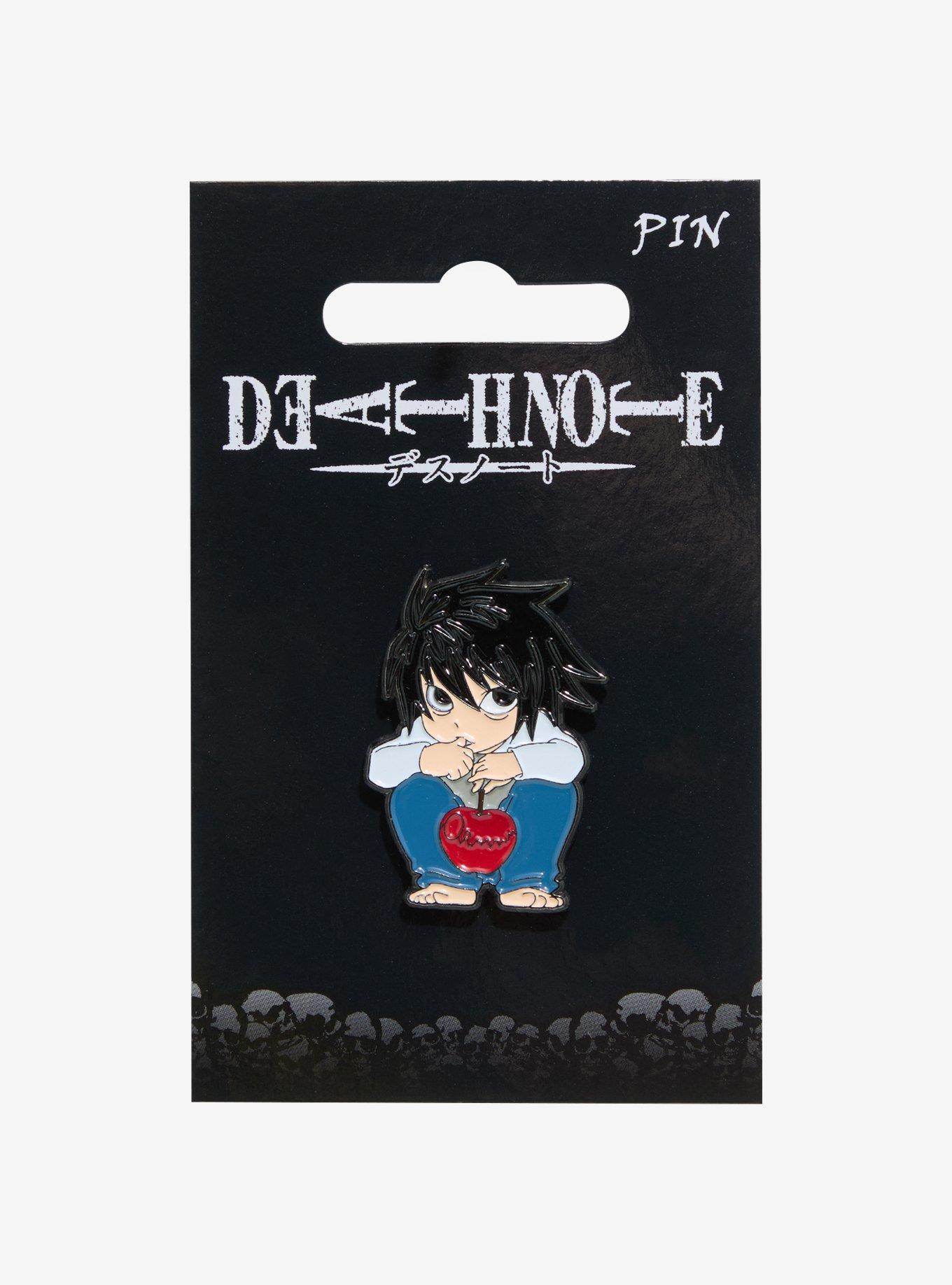 Death Note L Sitting Enamel Pin, , hi-res