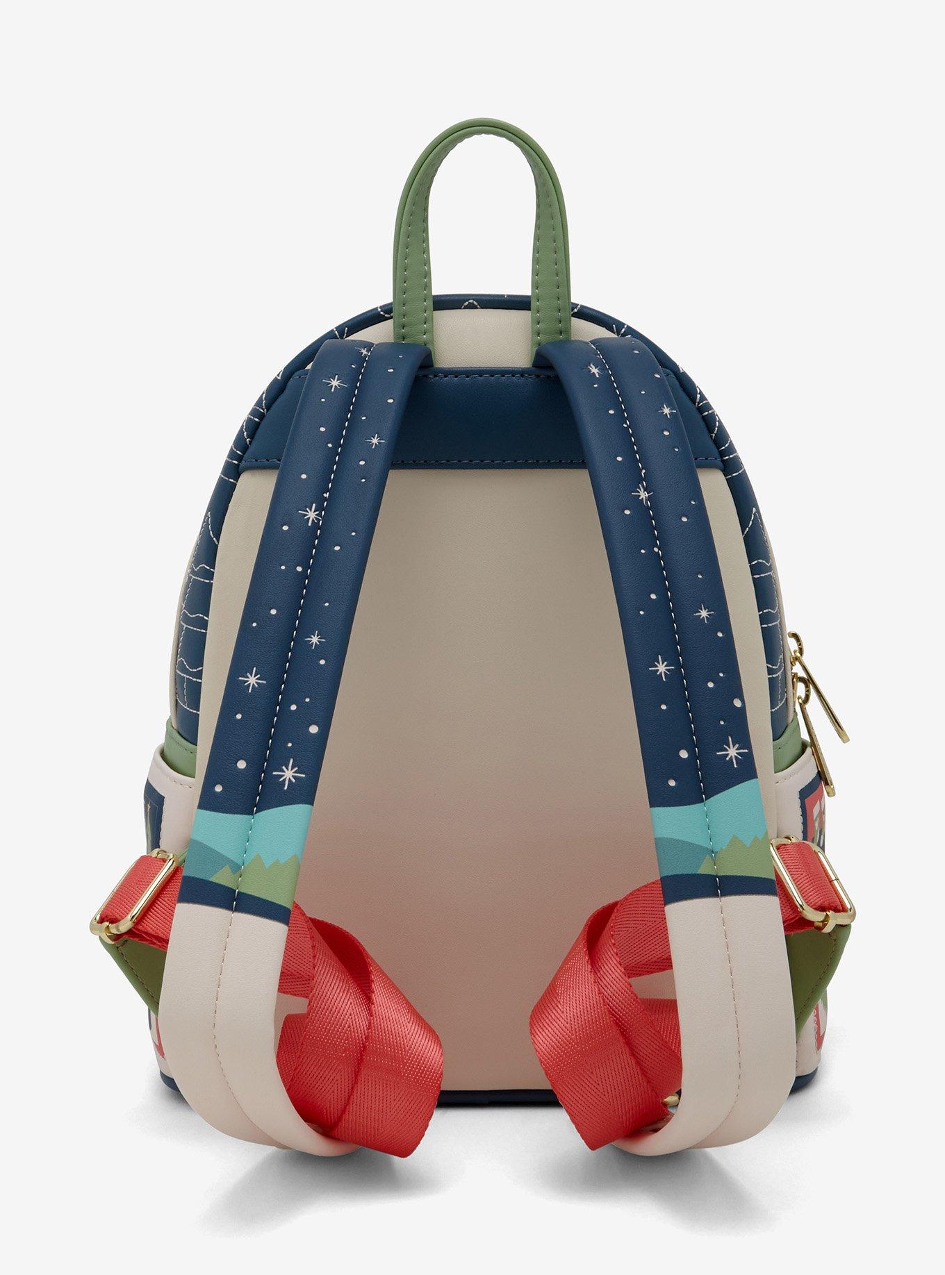Loungefly Disney Mickey Mouse Checkered Holiday Mini Backpack, , alternate