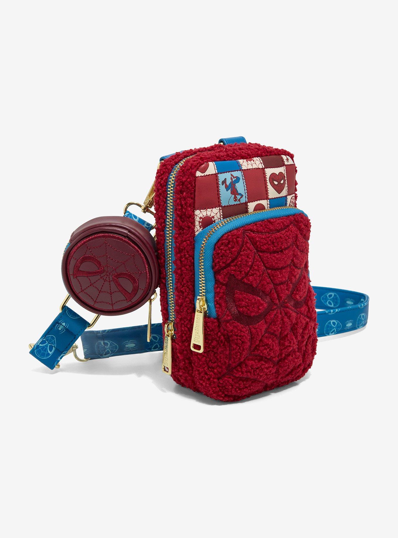 Loungefly Marvel Spider-Man Sherpa Mini Crossbody Bag, , hi-res