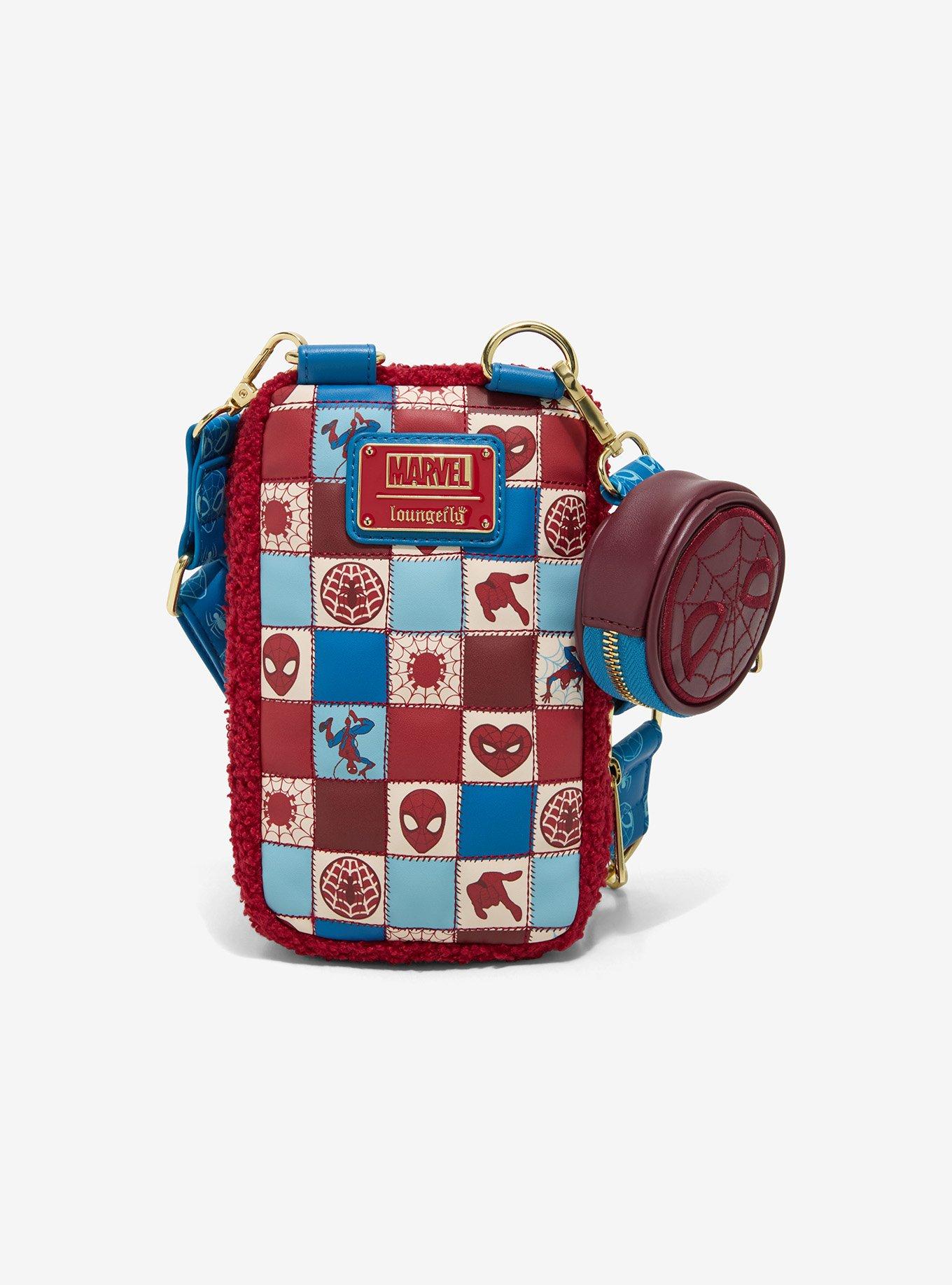 Loungefly Marvel Spider-Man Sherpa Mini Crossbody Bag, , alternate