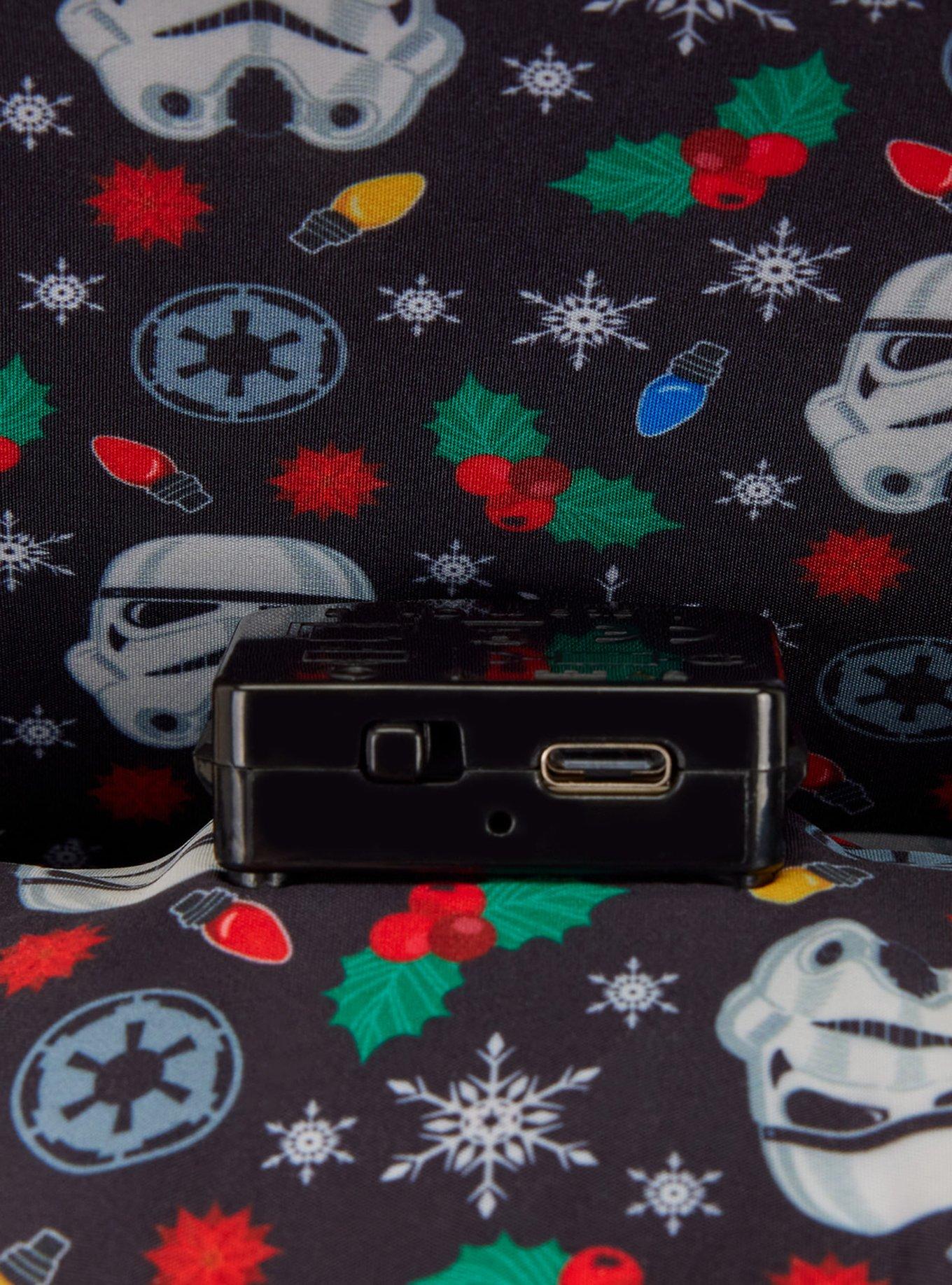 Loungefly Star Wars Stormtrooper Holiday Light-Up Mini Backpack, , alternate