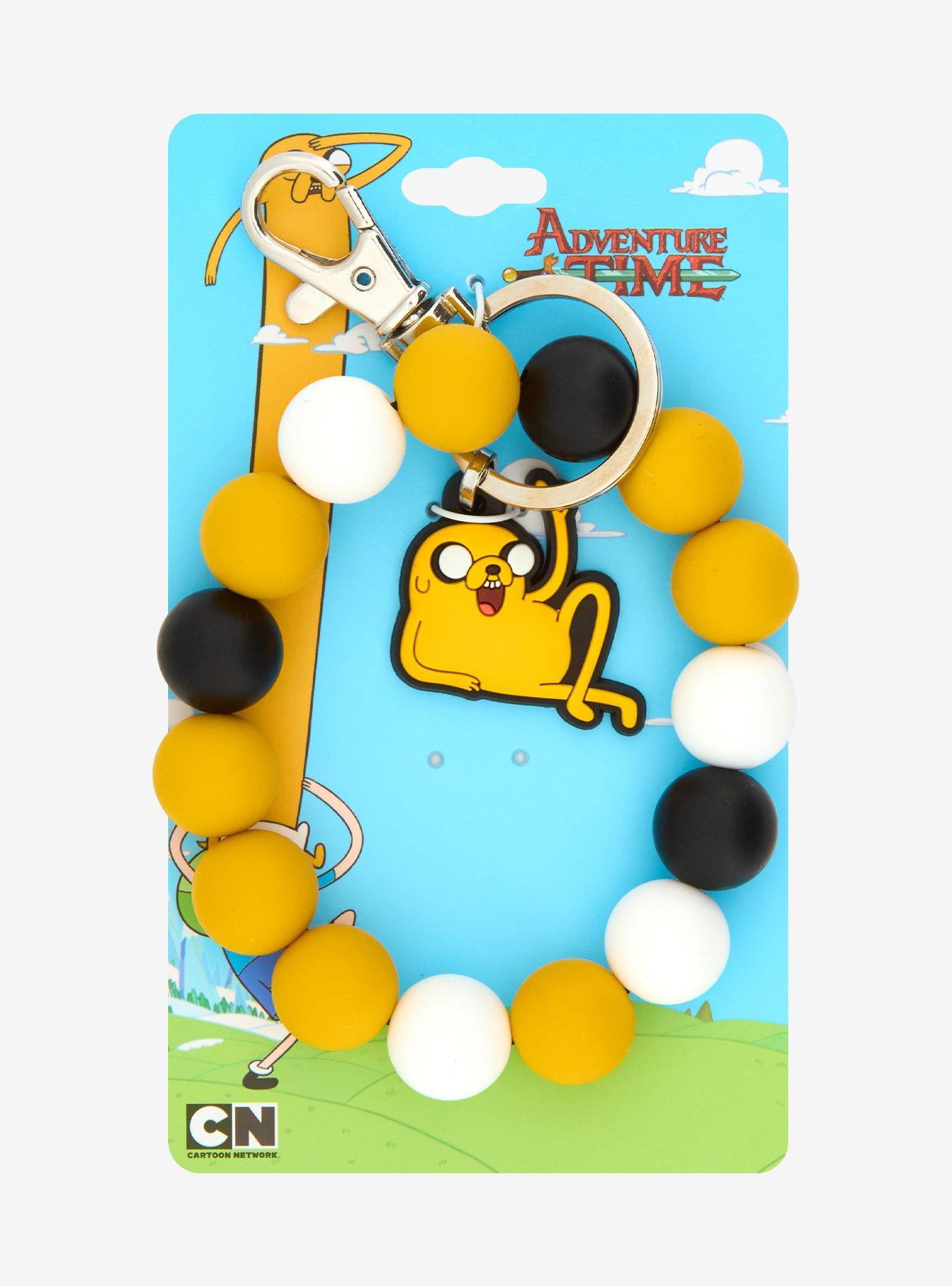 Adventure Time Jake Beaded Charm Wristlet Keychain, , alternate