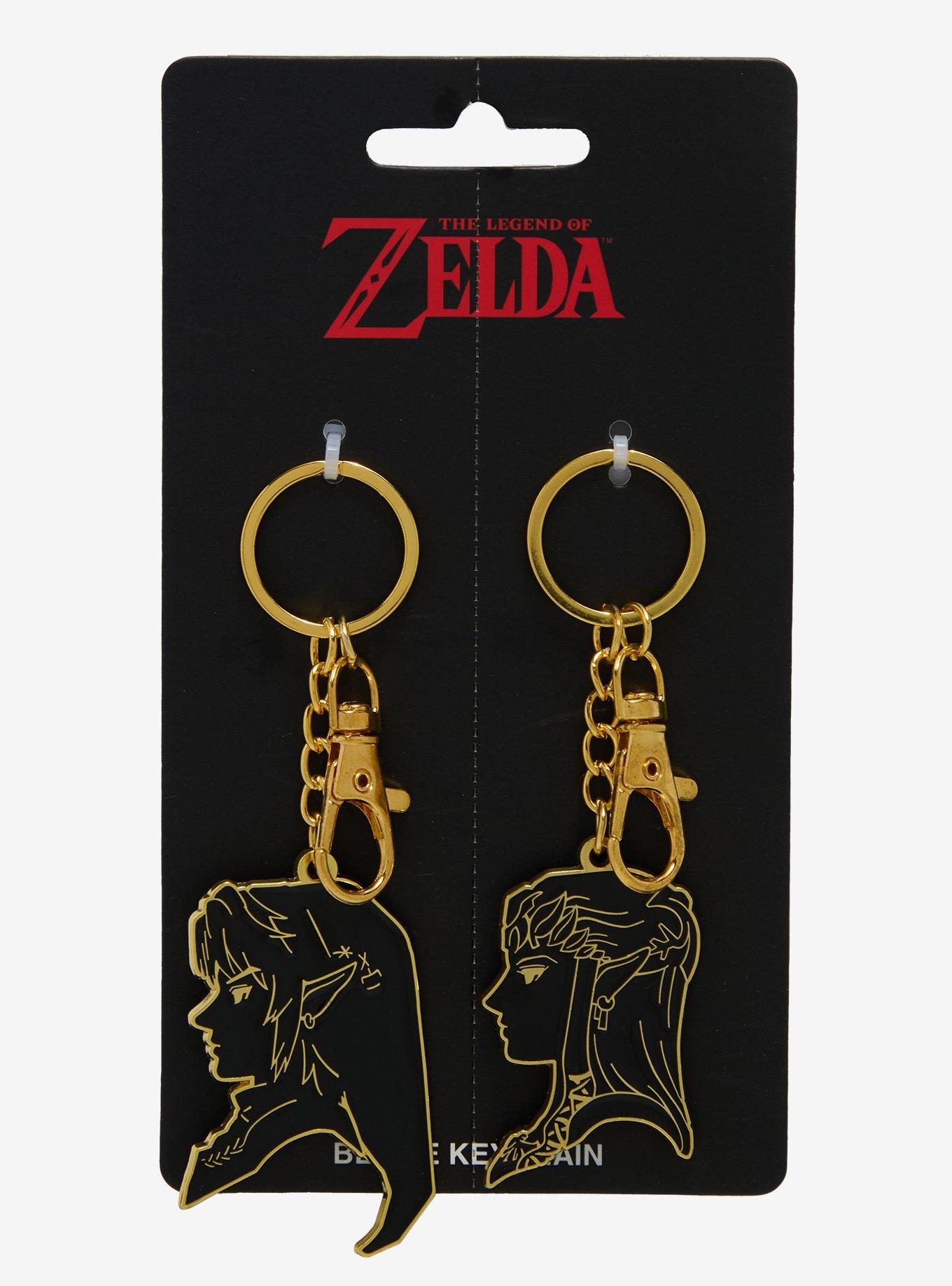 Nintendo The Legend of Zelda Link & Zelda Portraits Keychain Set - BoxLunch Exclusive, , alternate
