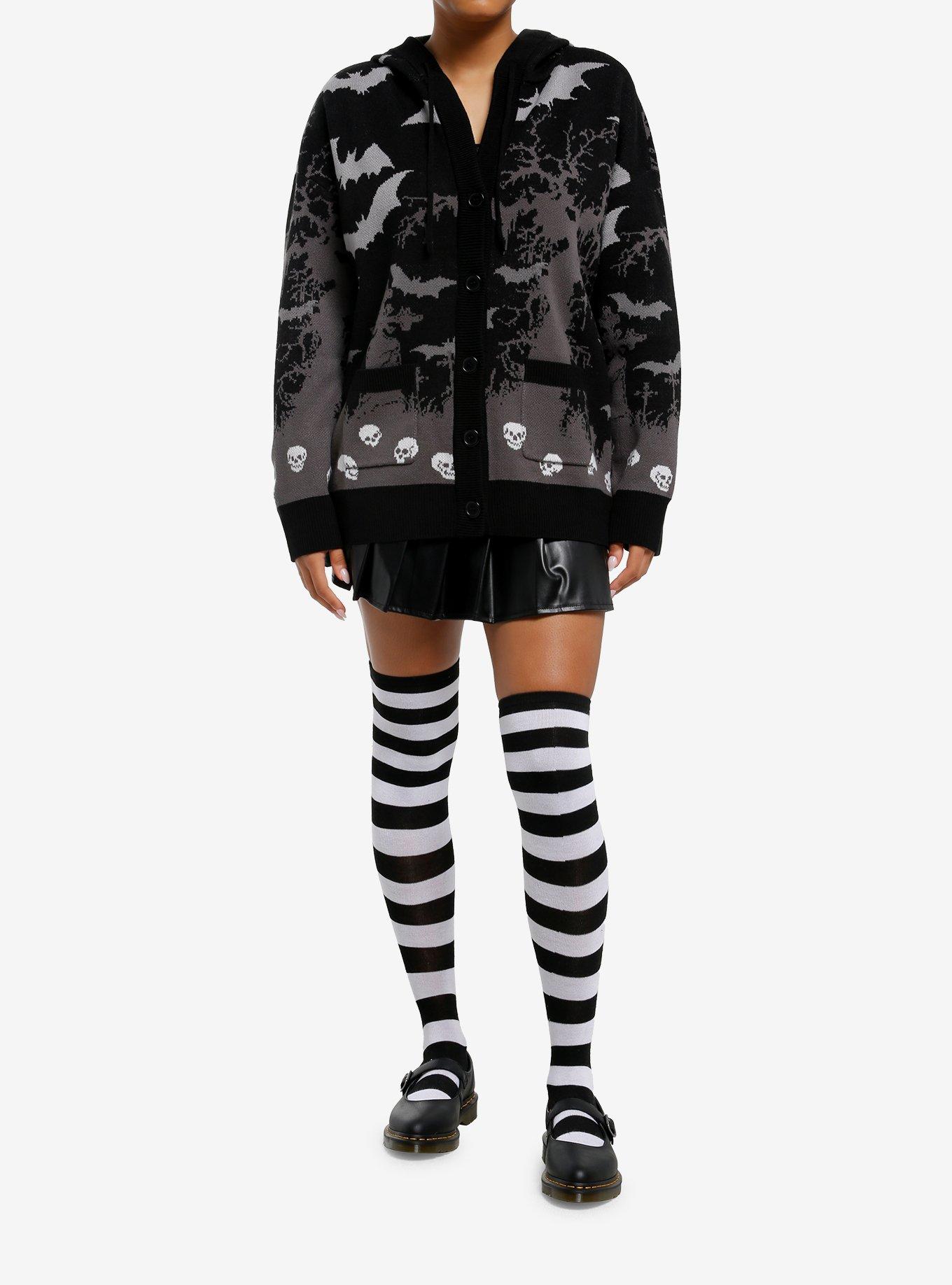 Cosmic Aura Graveyard Scene Hooded Girls Cardigan, , hi-res