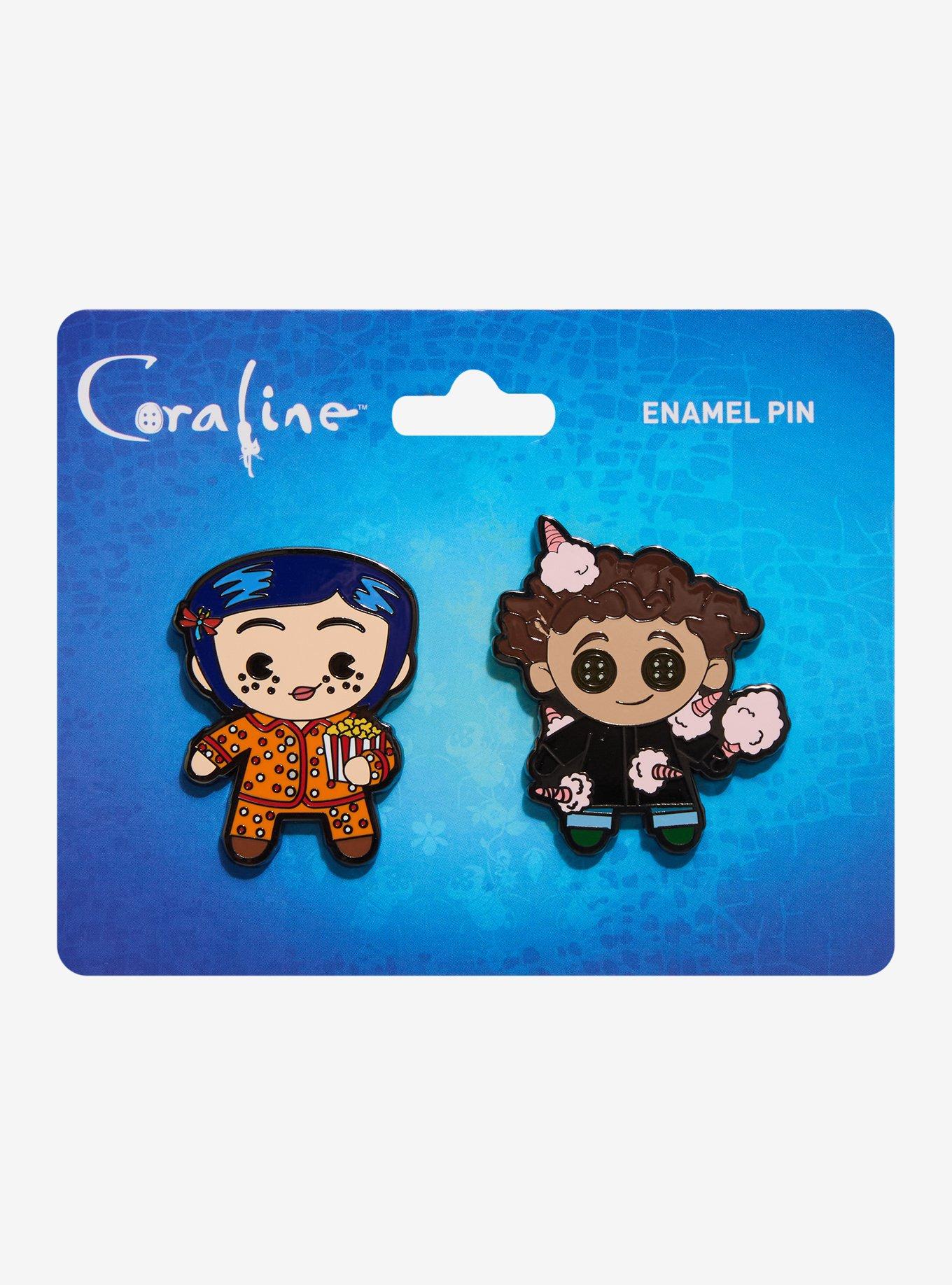 Coraline Wybie Chibi Enamel Pin Set, , hi-res