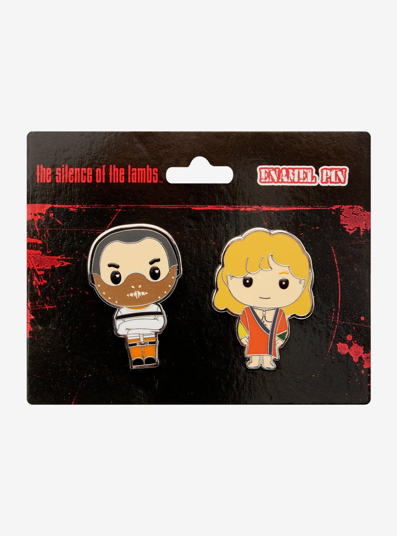 Silence Of The Lambs Chibi Hannibal & Buffalo Bill Enamel Pin Set Hot Topic Exclusive, , hi-res