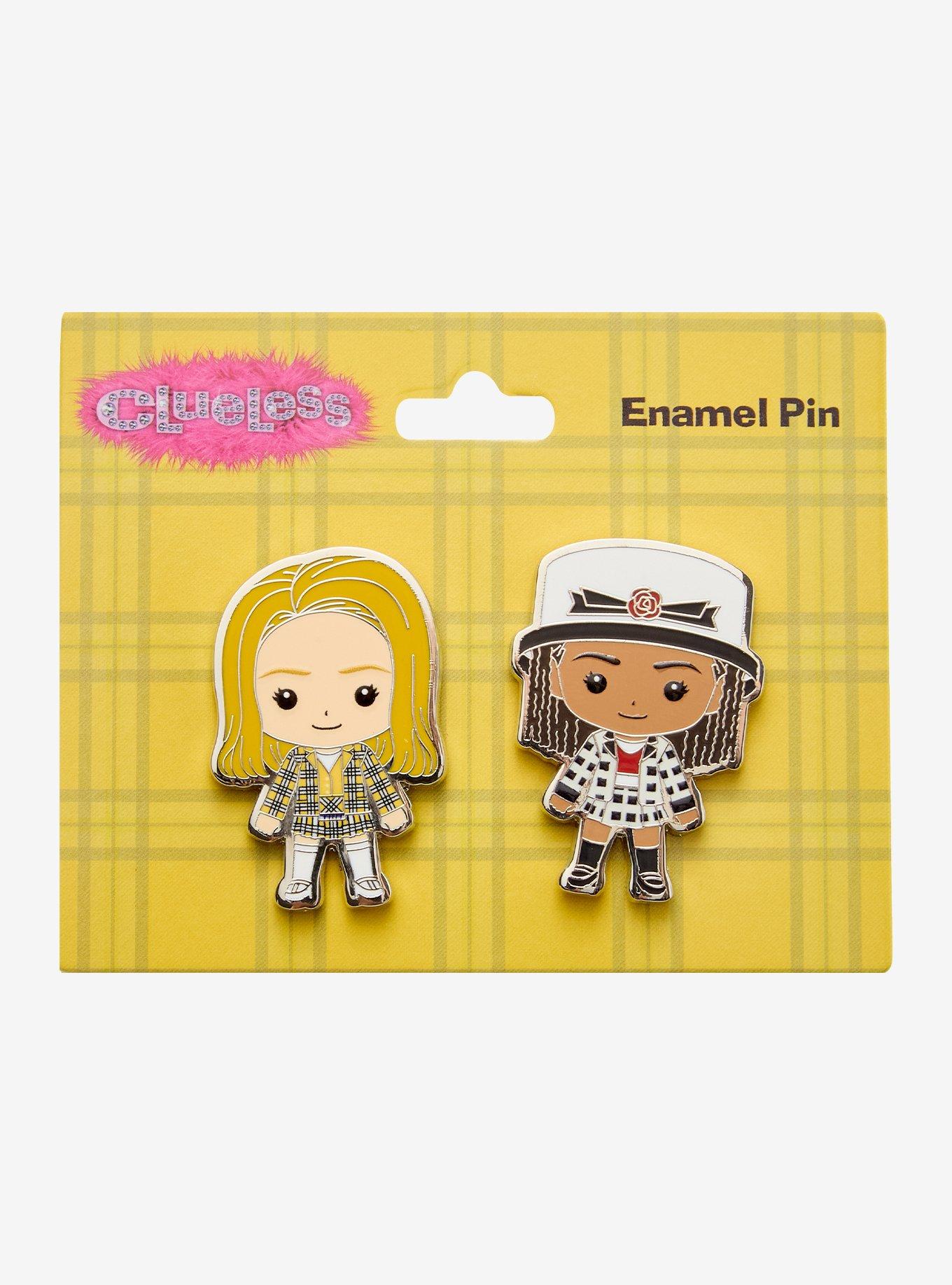 Clueless Chibi Cher & Dionne Enamel Pin Set Hot Topic Exclusive, , hi-res