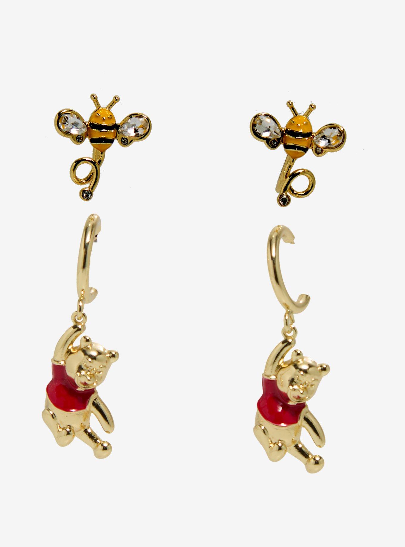 Baublebar Disney Winnie the Pooh Bees & Pooh Bear Earring Set - BoxLunch Exclusive, , hi-res