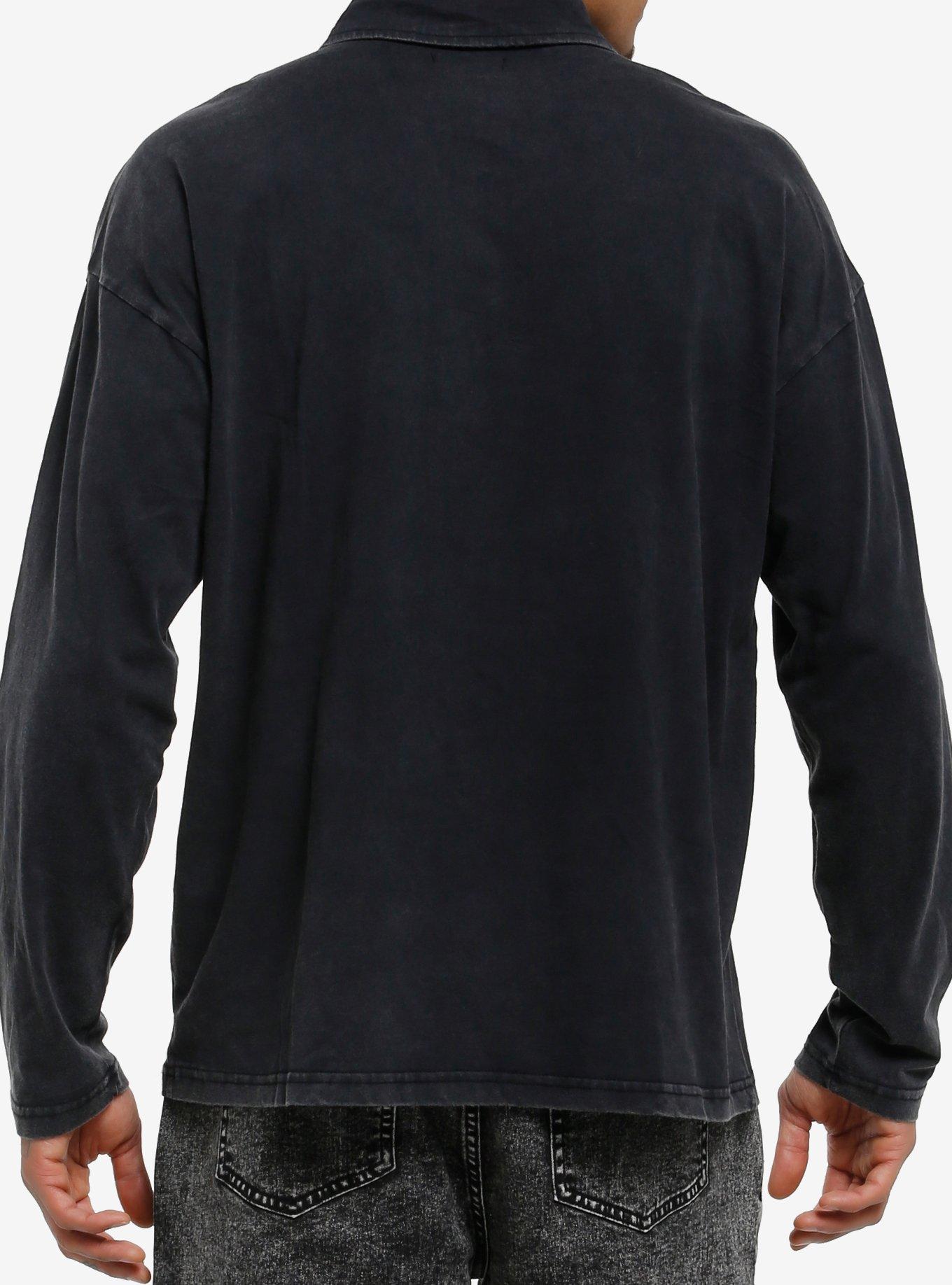Skeleton Skater Long-Sleeve Polo Shirt, , alternate