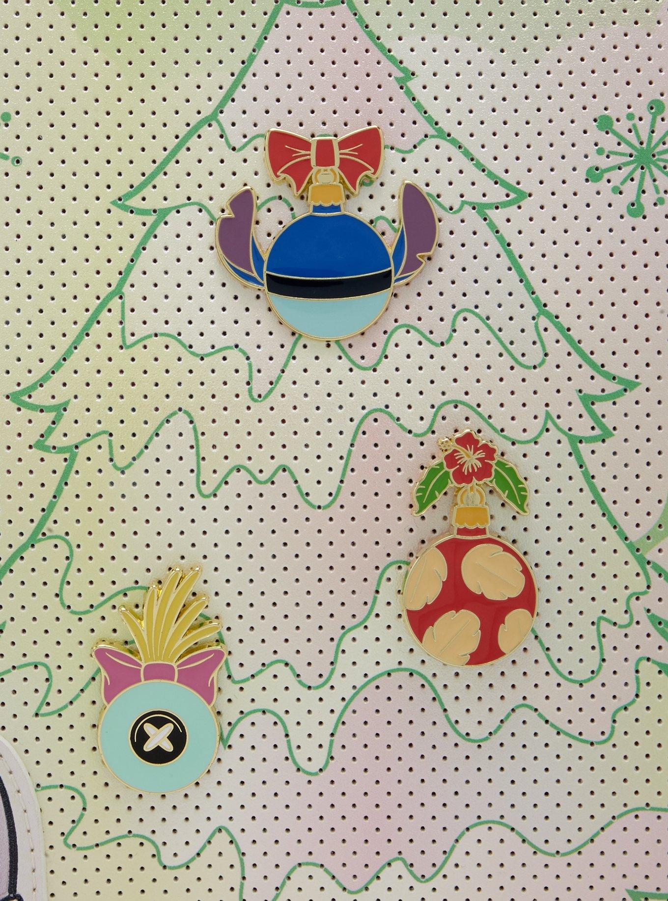 Loungefly Disney Stitch Holiday Ornament Pin Collector Tote Bag, , alternate