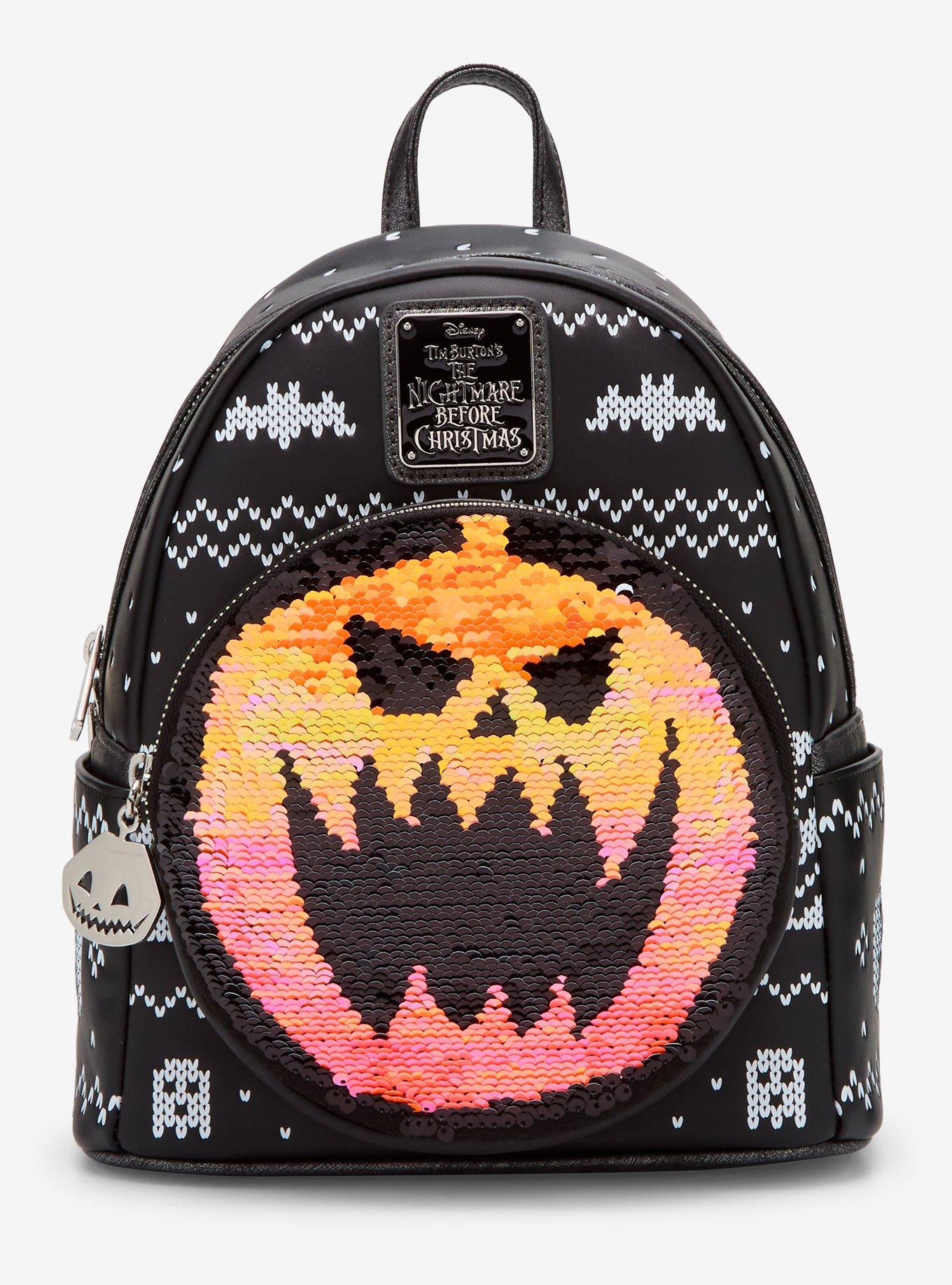 Loungefly The Nightmare Before Christmas Jack Reversible Sequins Mini Backpack, , hi-res