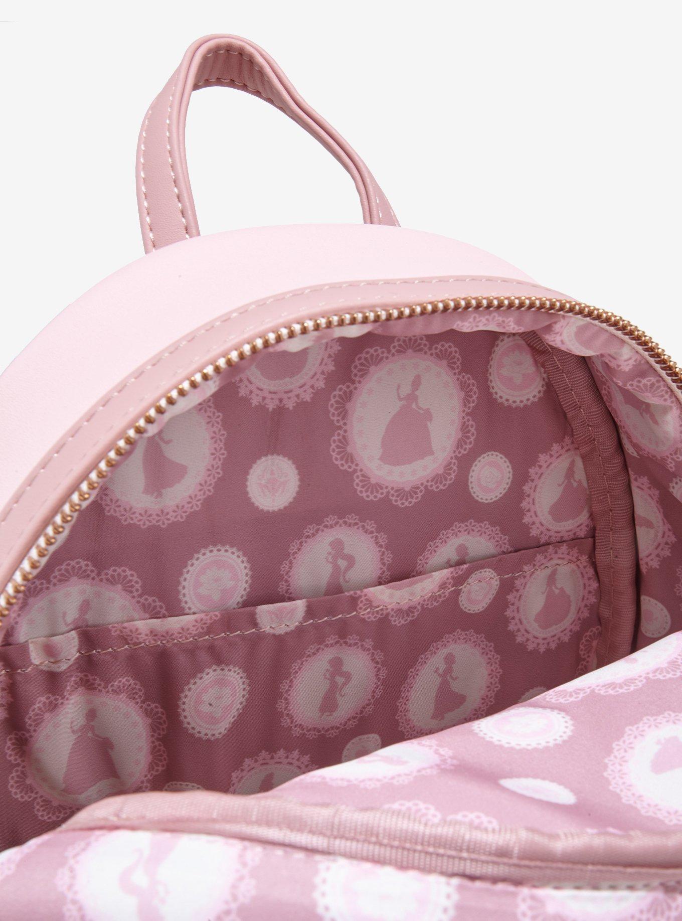 Loungefly Disney Princess Pink Floral Mini Backpack, , alternate