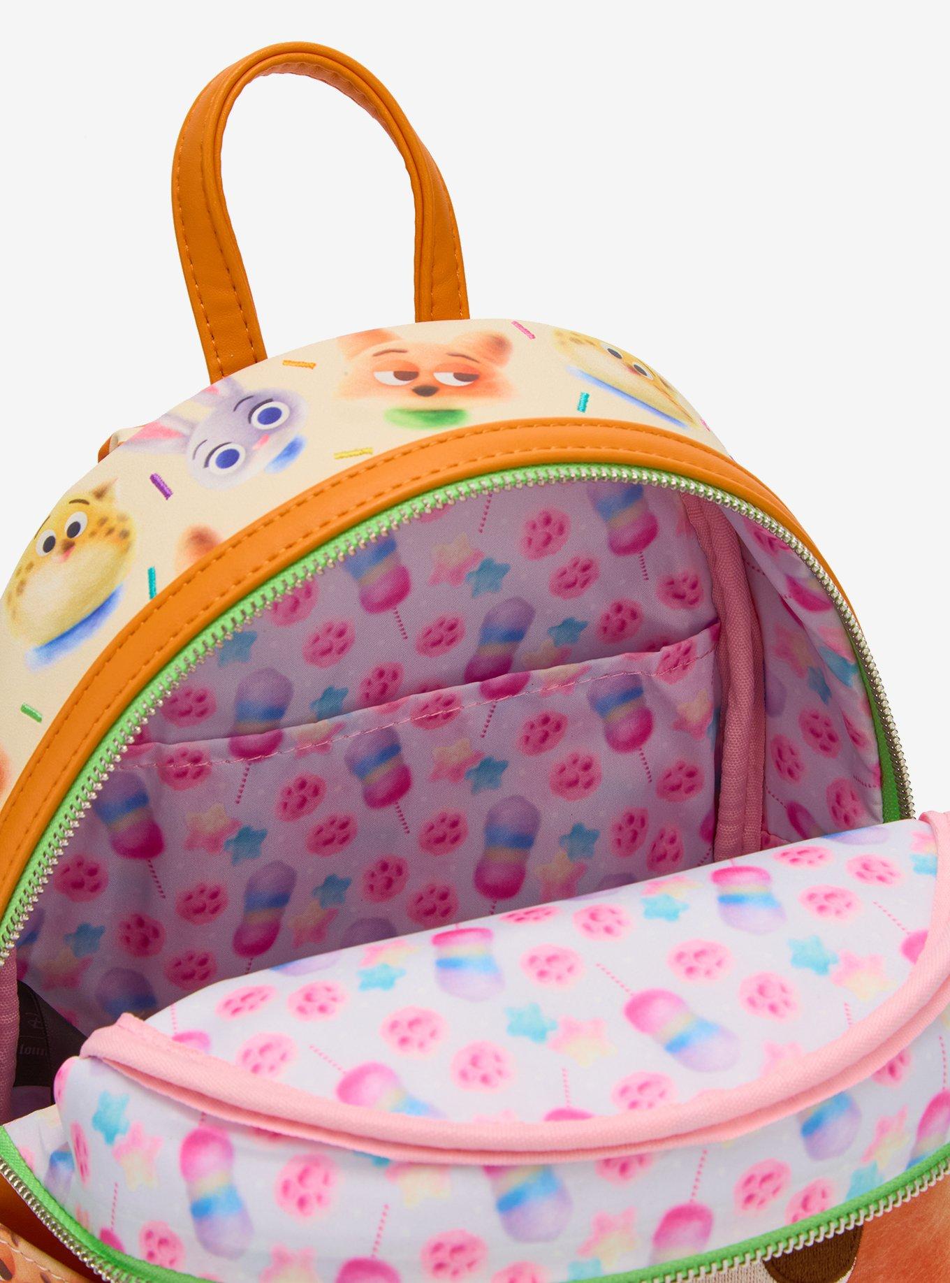 Loungefly Zootopia Nick Cotton Candy Mini Backpack, , alternate