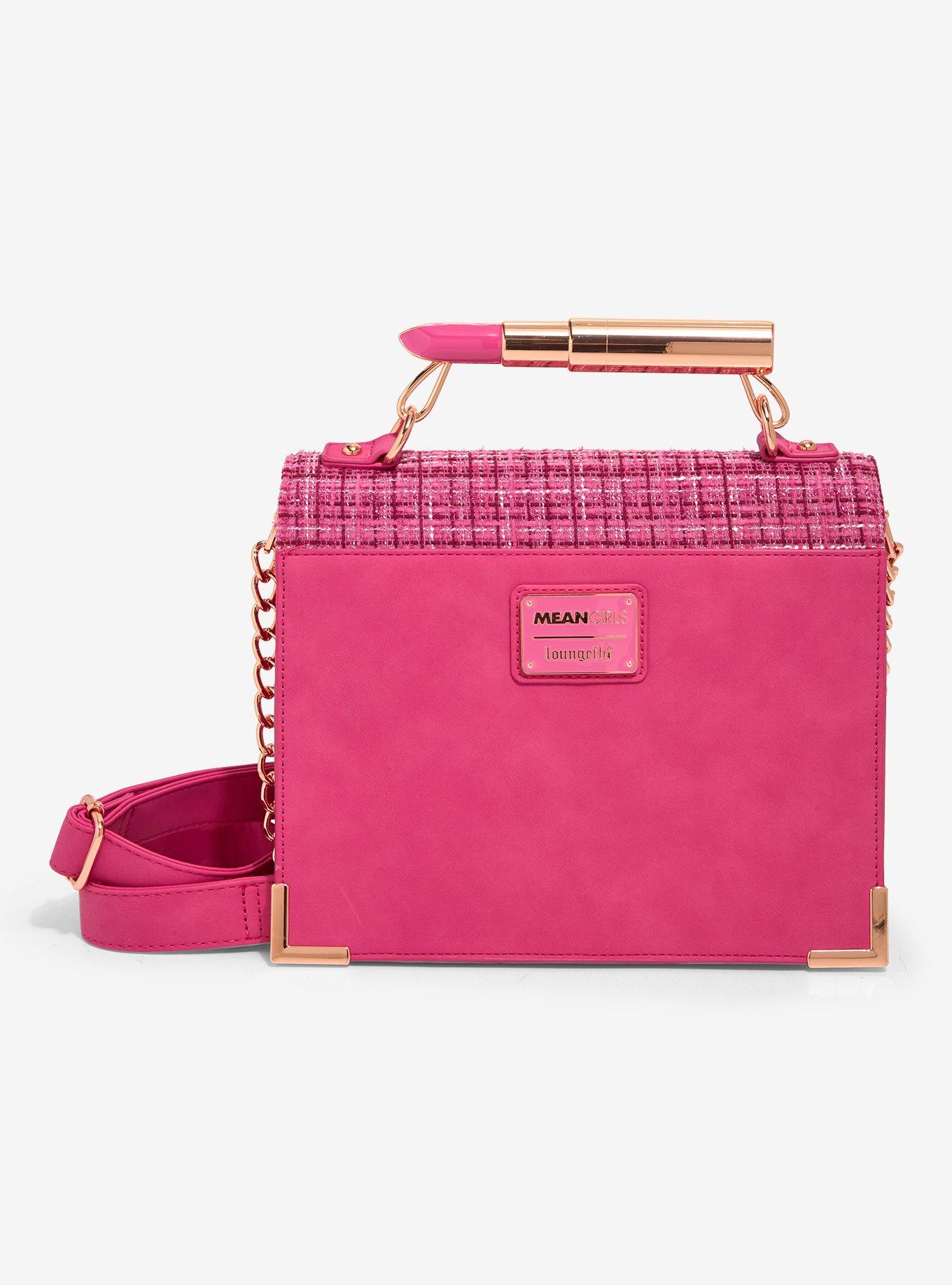Loungefly Mean Girls Pink Lipstick Crossbody Bag, , alternate