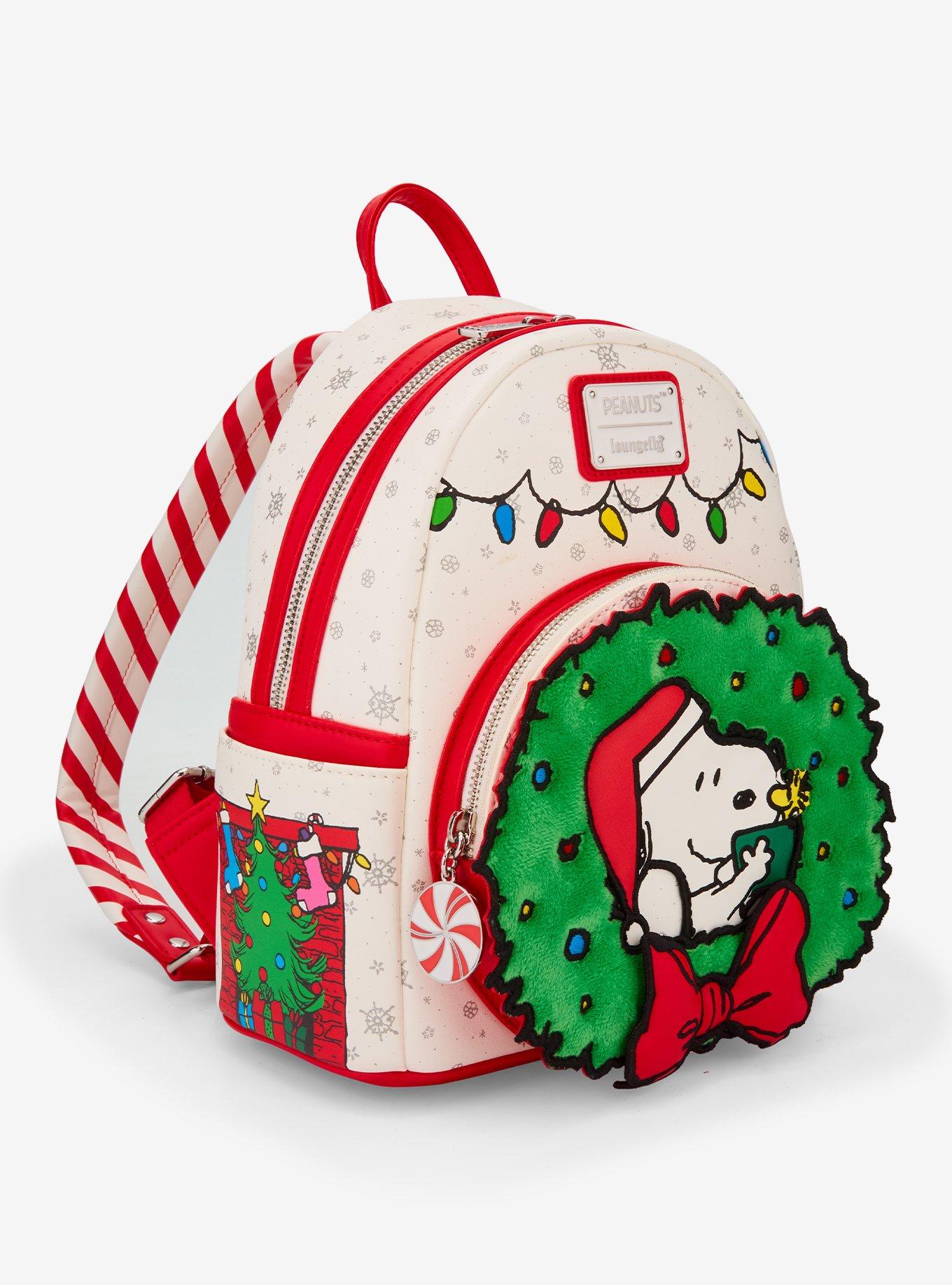 Peanuts Snoopy & Woodstock Holiday Wreath Mini Backpack, , hi-res