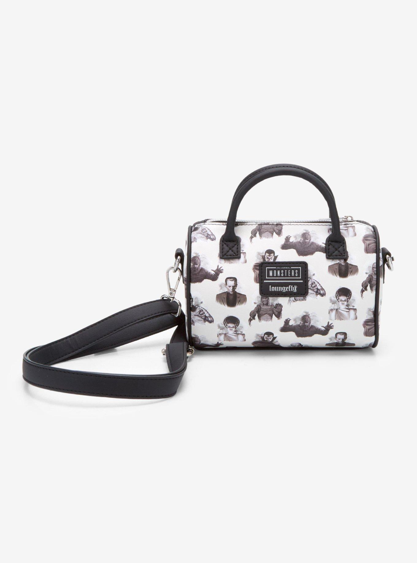 Loungefly Universal Monsters Black & White Crossbody Bag, , alternate