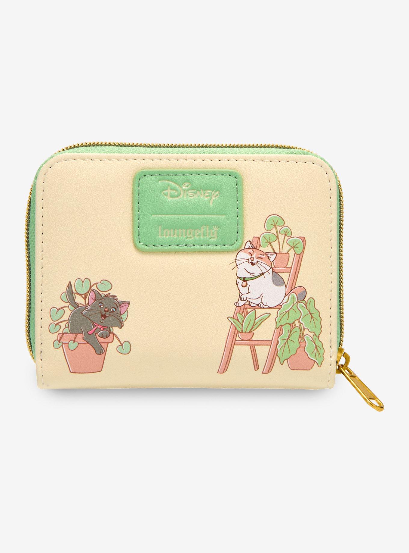 Loungefly Disney Cats & Plants Mini Zipper Wallet, , alternate