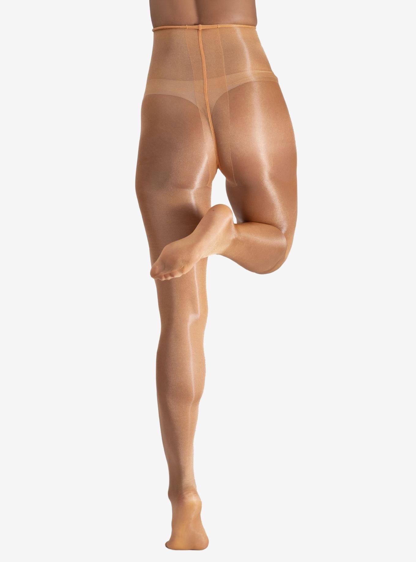 LECHERY Caramel Lustrous Silky Shiny 20 Denier Tights, COPPER, alternate