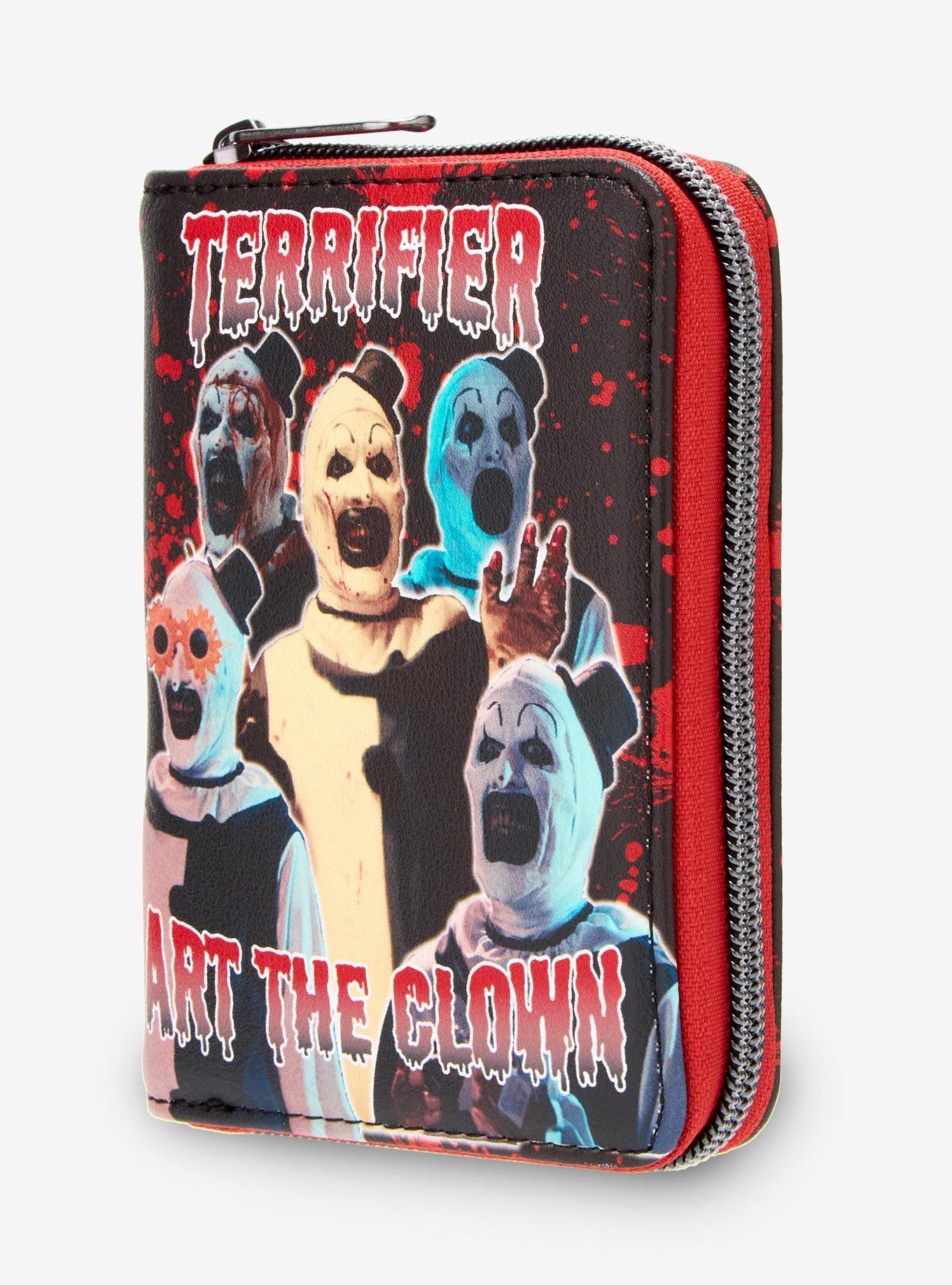 Loungefly Terrifier Art The Clown Splatter Mini Zipper Wallet, , hi-res