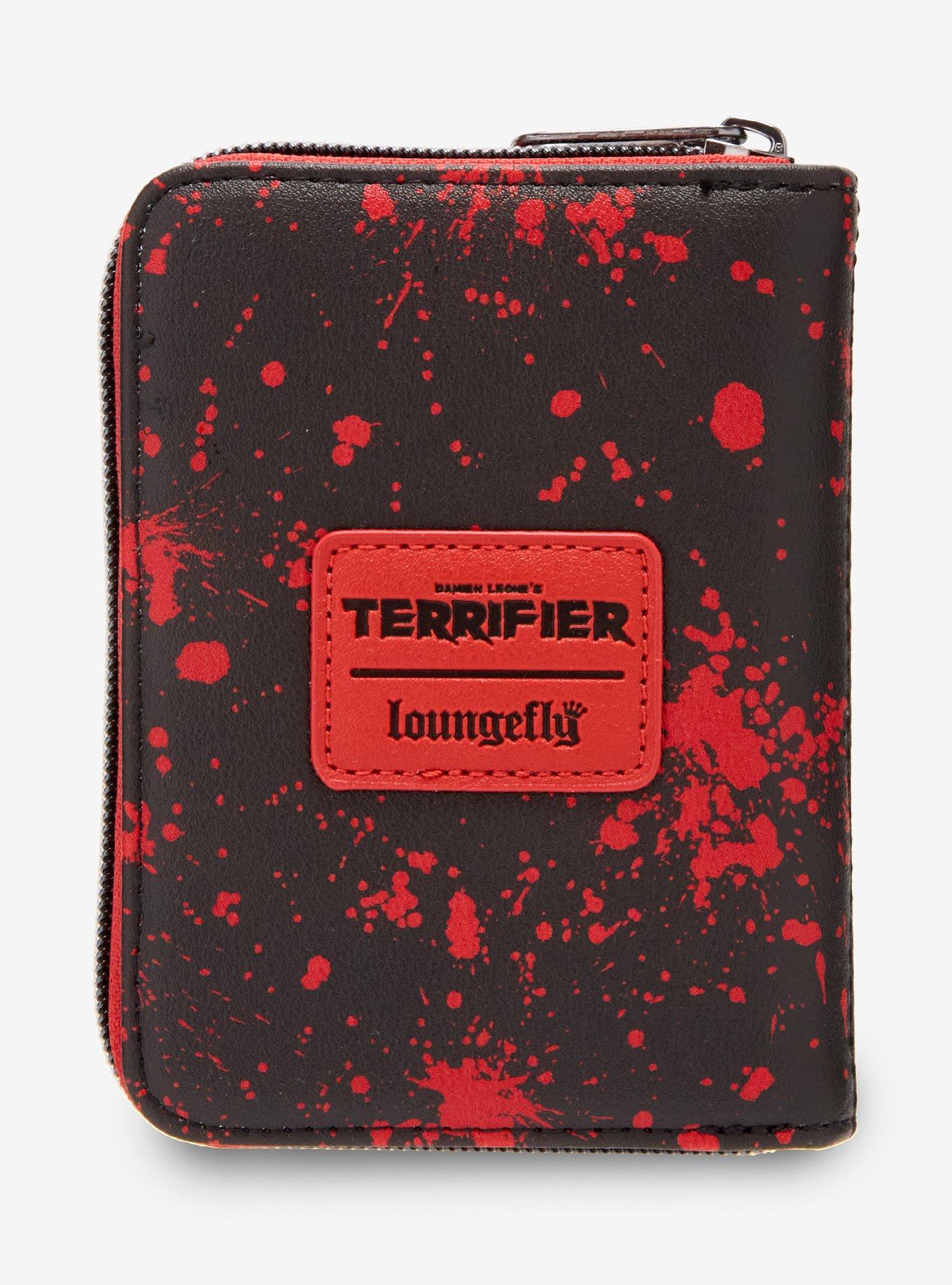 Loungefly Terrifier Art The Clown Splatter Mini Zipper Wallet, , alternate