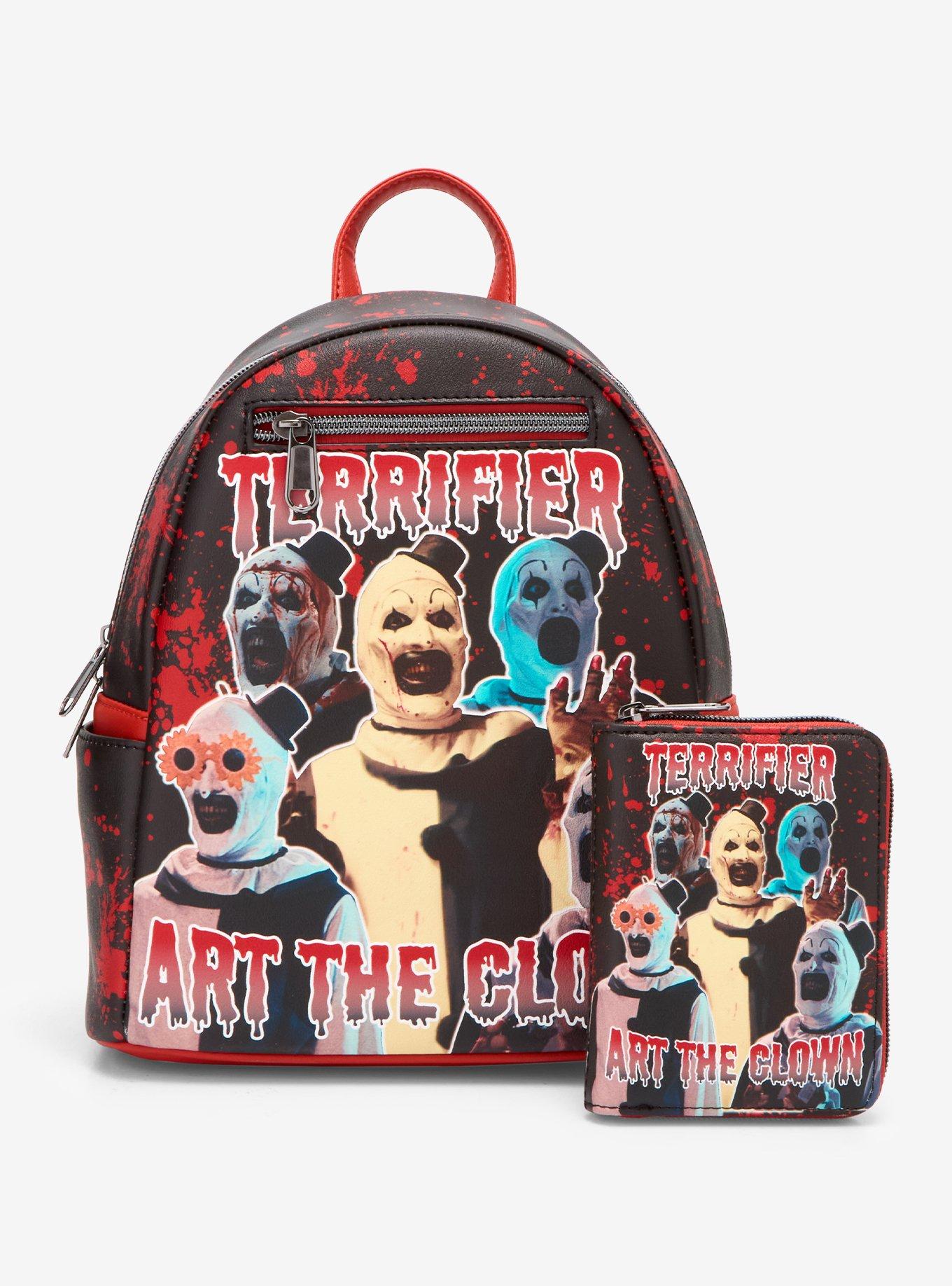 Loungefly Terrifier Art The Clown Splatter Mini Zipper Wallet, , alternate