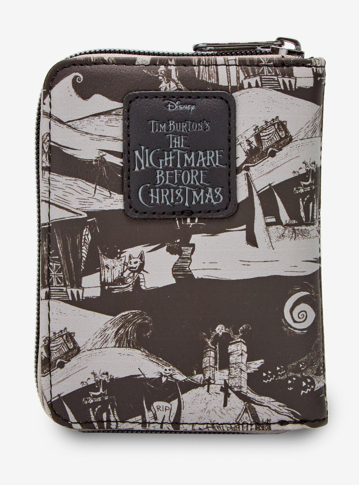 Loungefly The Nightmare Before Christmas Jack RIP Glow-In-The-Dark Mini Zipper Wallet, , alternate
