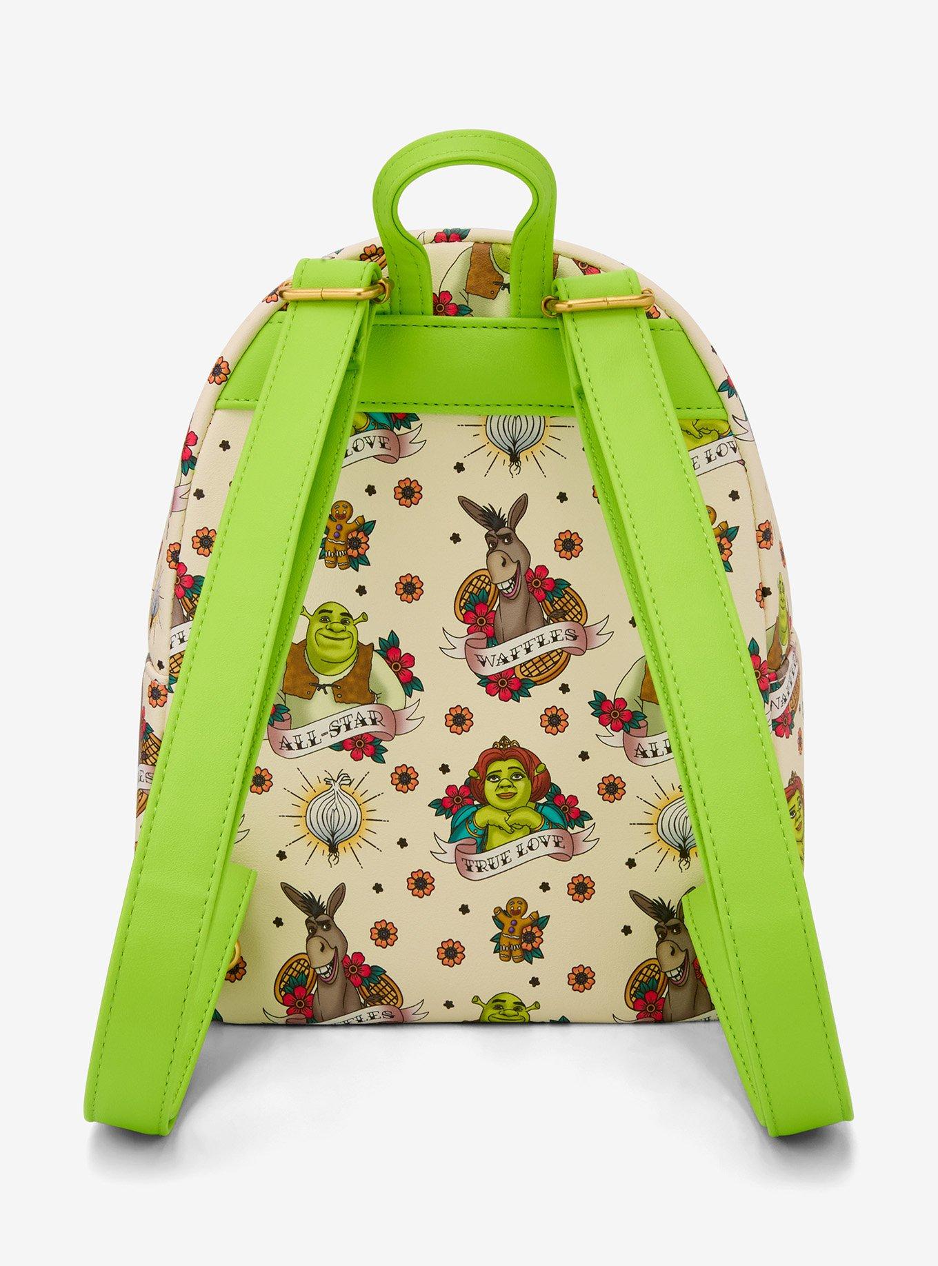 Loungefly Shrek Tattoo Art Mini Backpack, , alternate