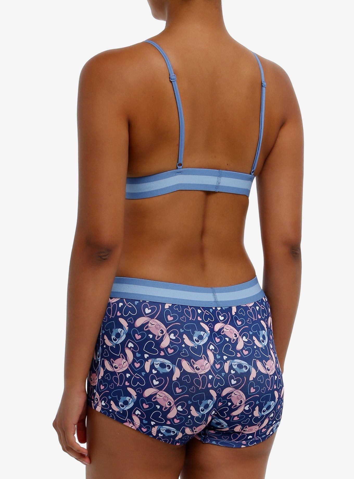 Disney Stitch & Angel Bra & Boyshort Panty Set