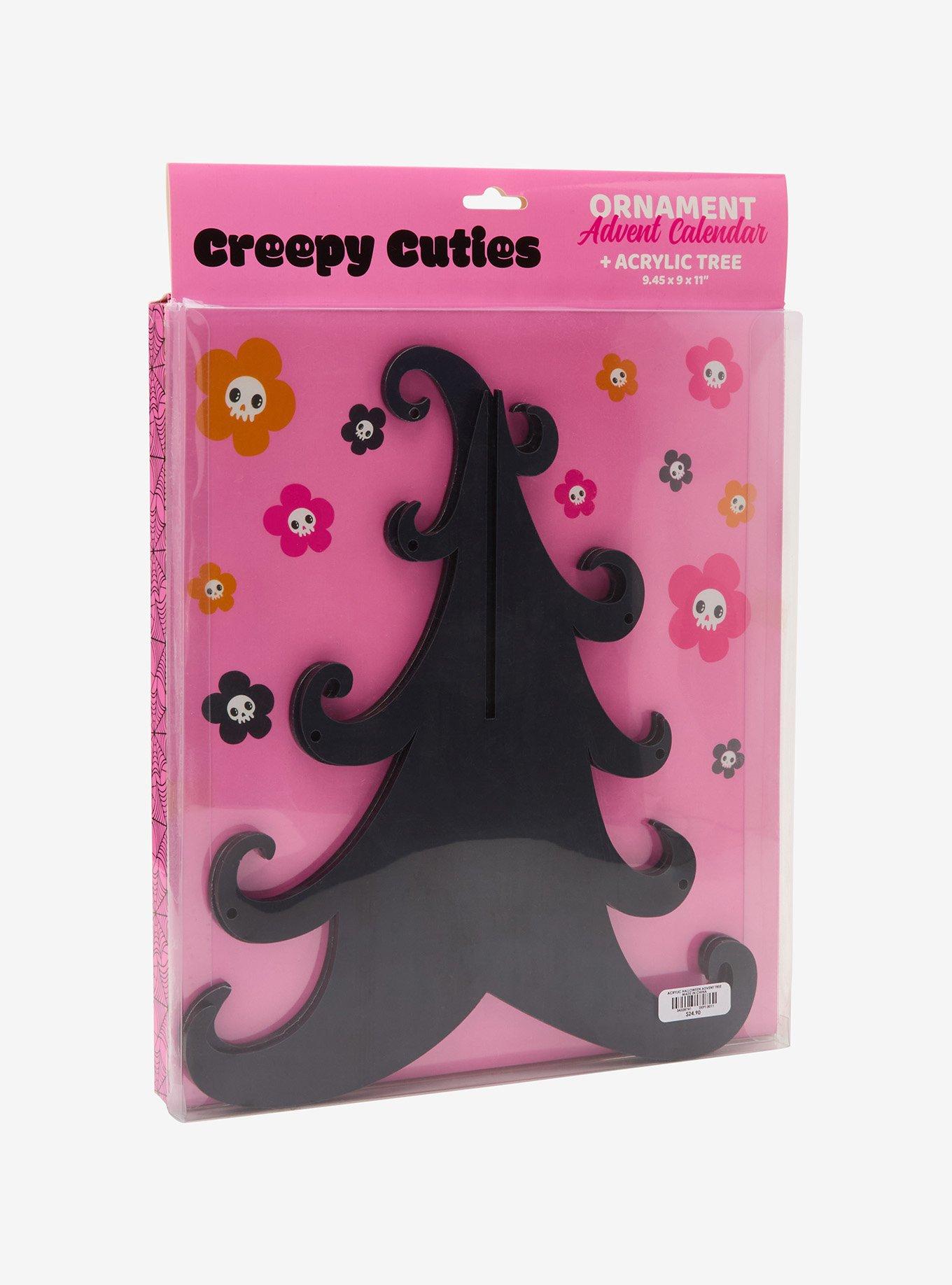 Creepy Cuties Pink-O-Ween 13-Day Halloween Advent Acrylic Ornment Tree, , alternate