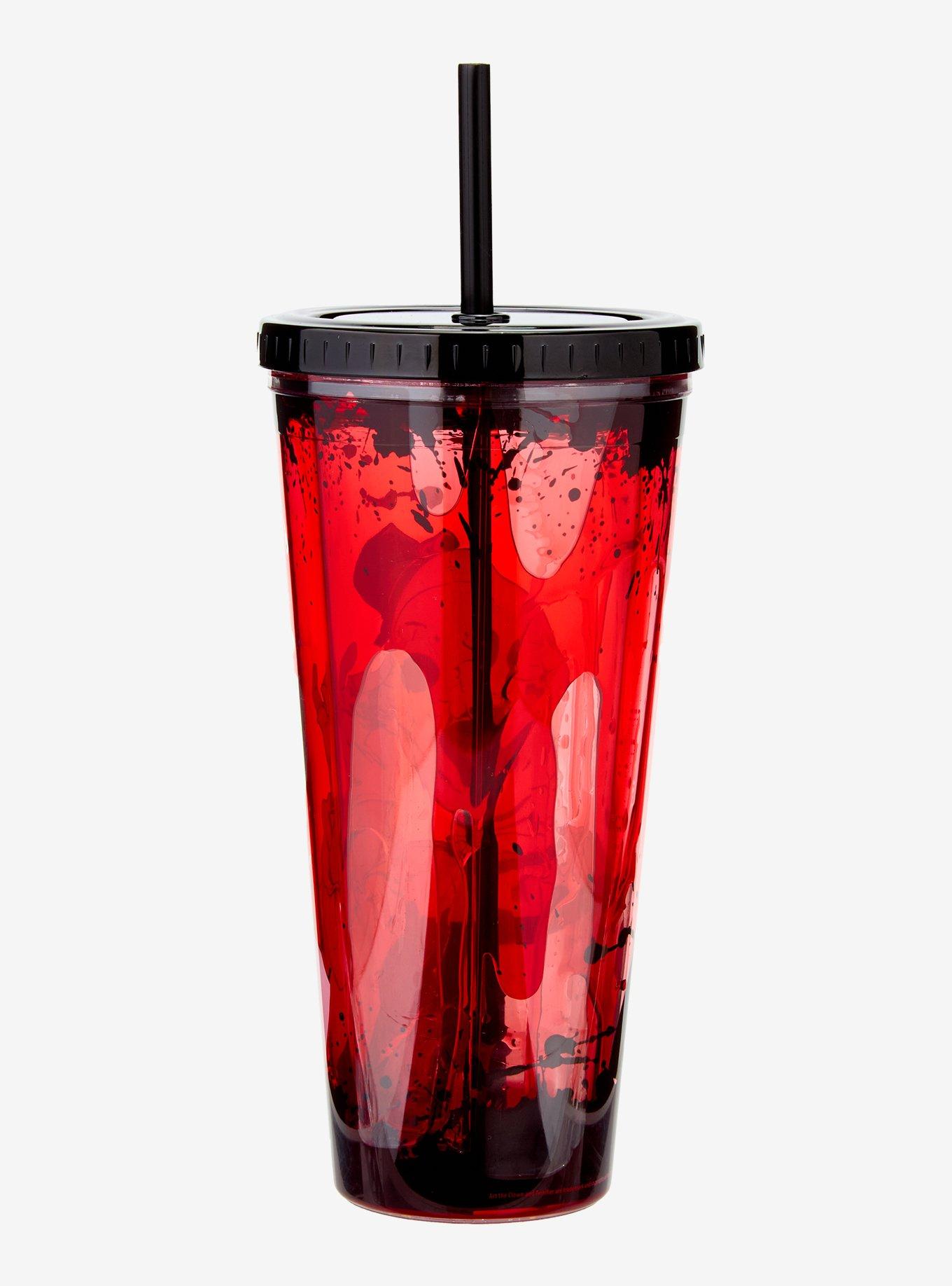 Terrifier Art The Clown Bloody Acrylic Travel Cup, , alternate