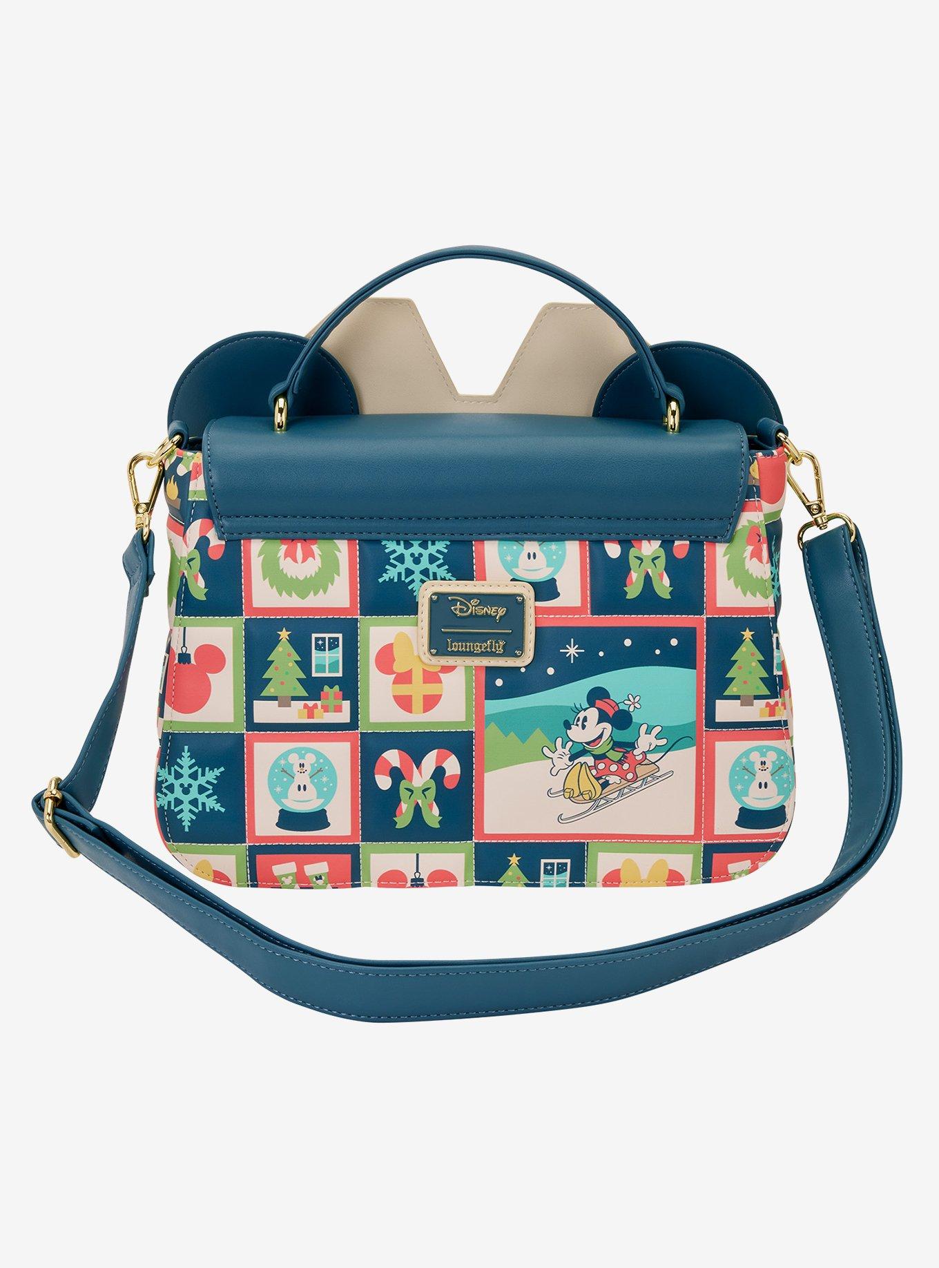 Loungefly Disney Minnie Mouse Holiday Ears Crossbody Bag