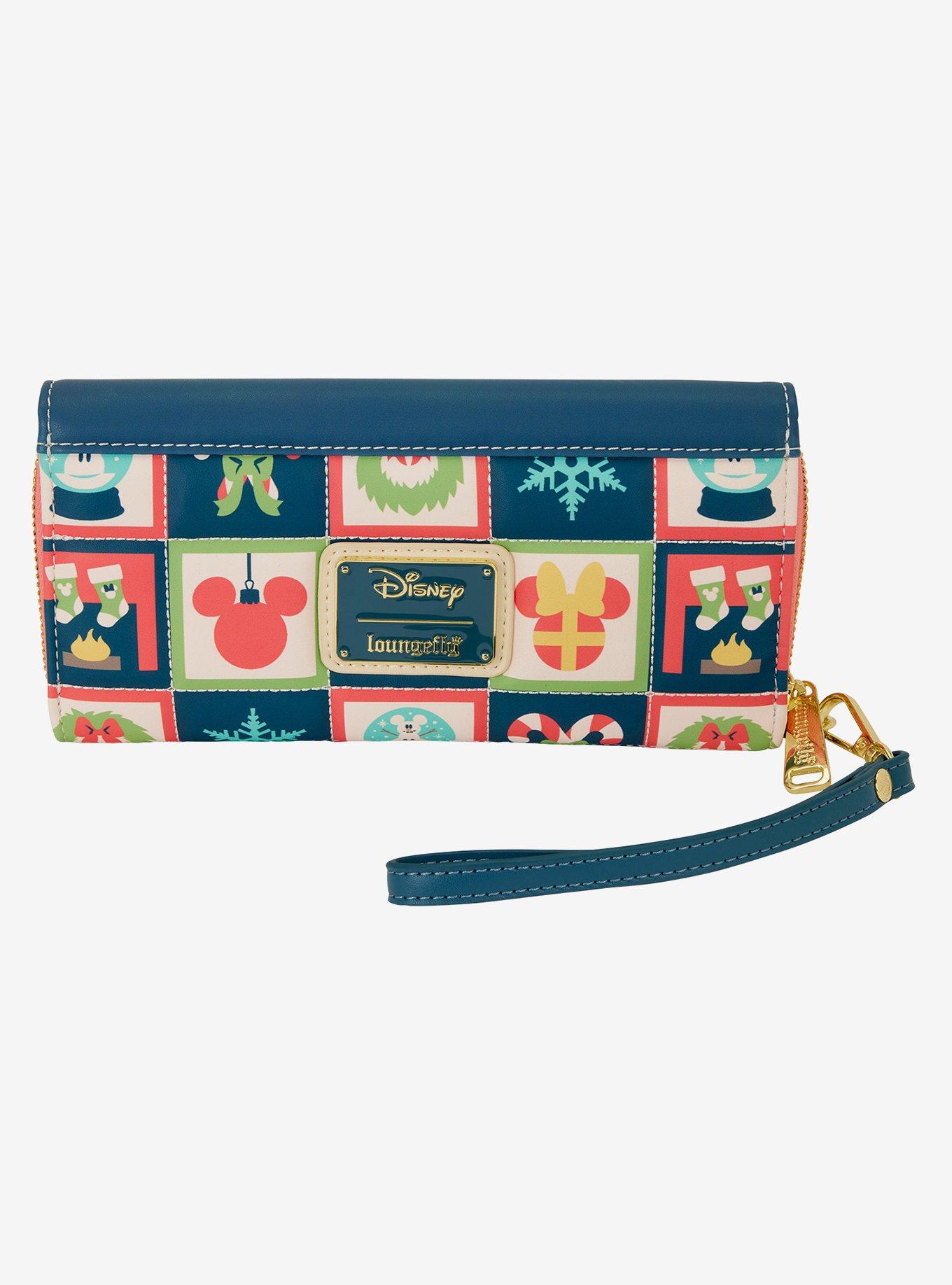 Loungefly Disney Mickey & Minnie Sledding Wristlet Wallet, , hi-res
