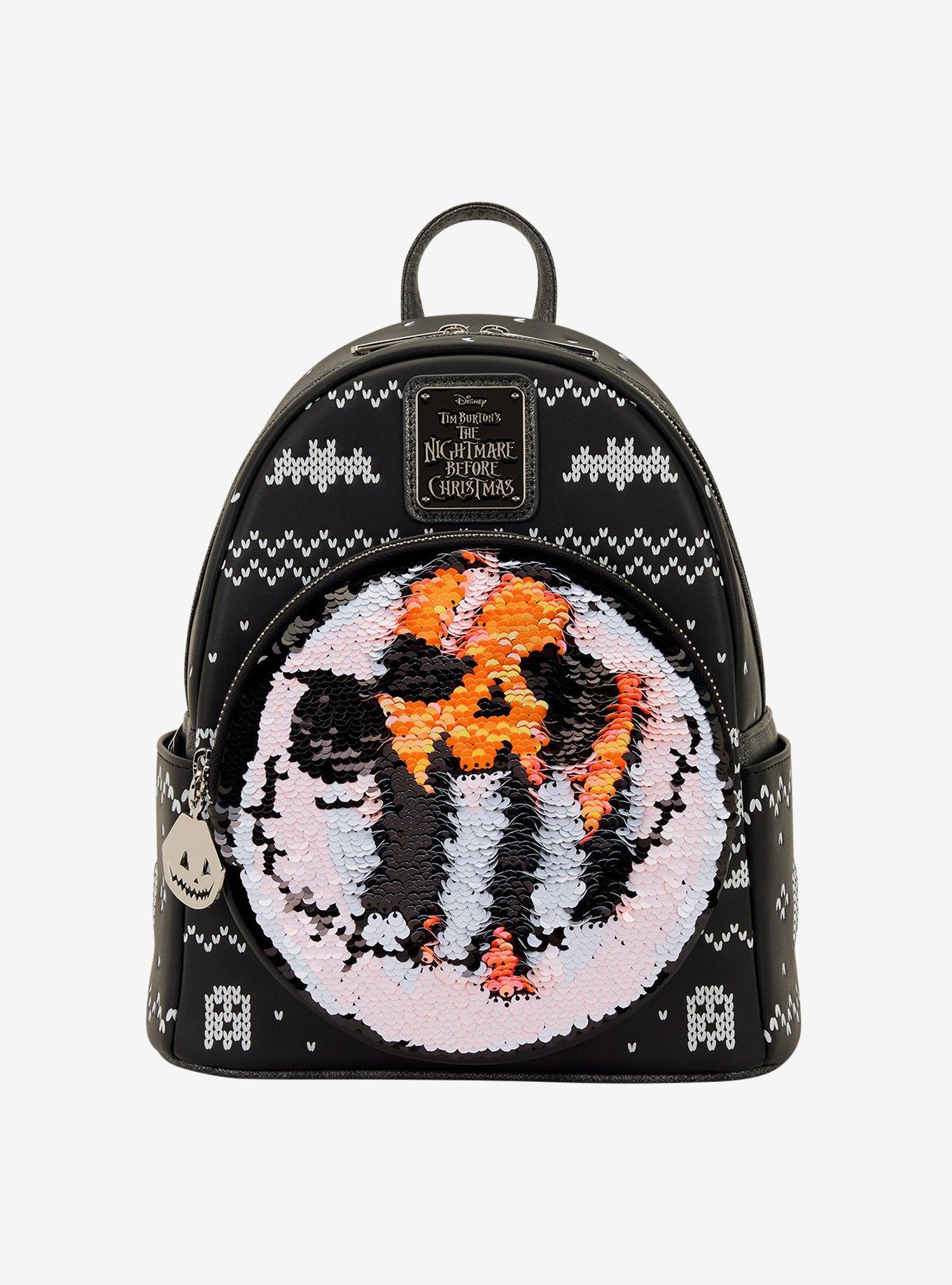 Loungefly Disney The Nightmare Before Christmas Jack Skellington Reversible Sequins Mini Backpack, , hi-res