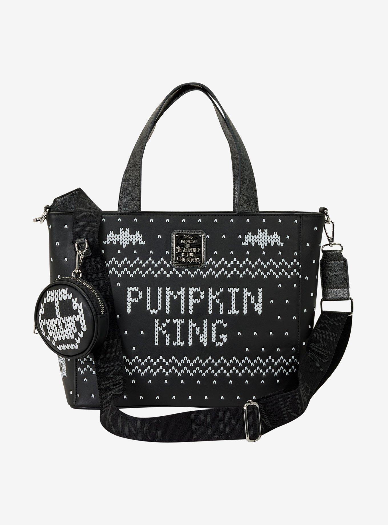 Loungefly Disney The Nightmare Before Christmas Jack Skellington Reversible Sequins Tote Bag with Coin Purse, , alternate