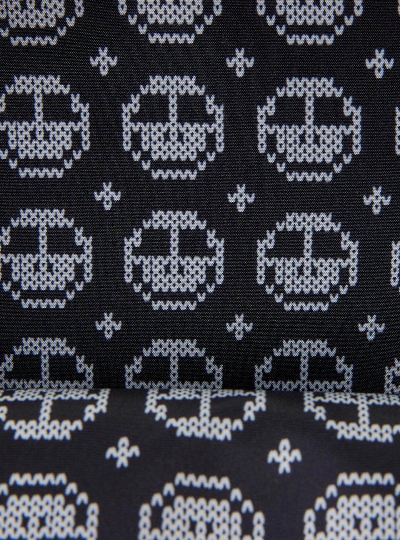 Loungefly Disney The Nightmare Before Christmas Jack Skellington Reversible Sequins Tote Bag with Coin Purse